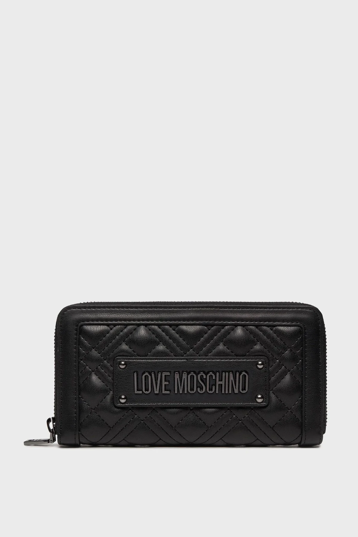 Love Moschino Logolu Çok Bölmeli Kapitone Bayan Cüzdan JC5600PP0ILA000A SİYAH - 1