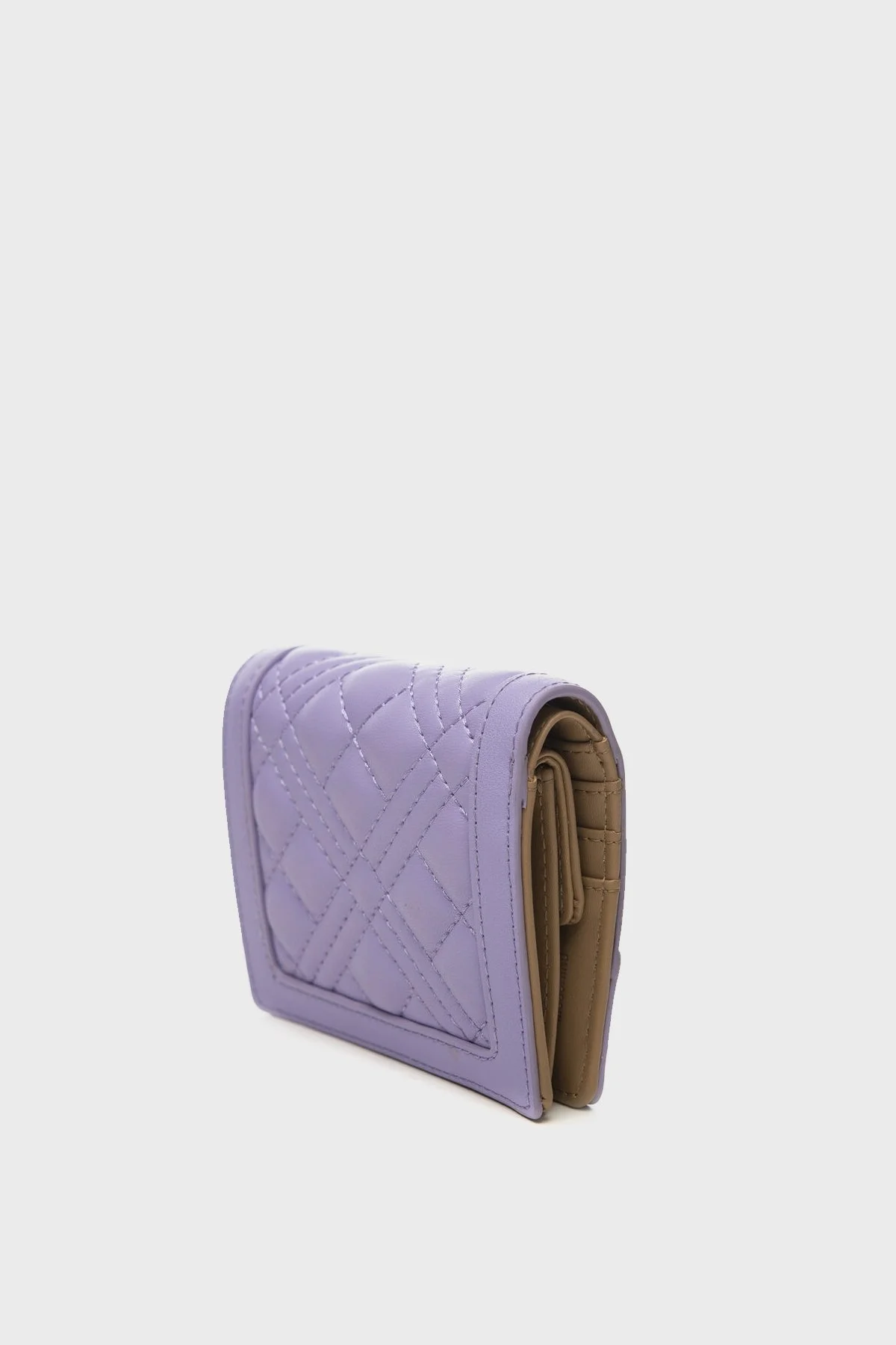 Love Moschino Logolu Çok Bölmeli Kapitone Bayan Cüzdan JC5601PP0GLA0651 LİLA - 2