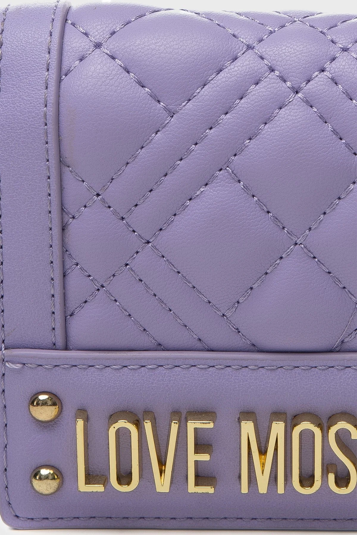 Love Moschino Logolu Çok Bölmeli Kapitone Bayan Cüzdan JC5601PP0GLA0651 LİLA - 3