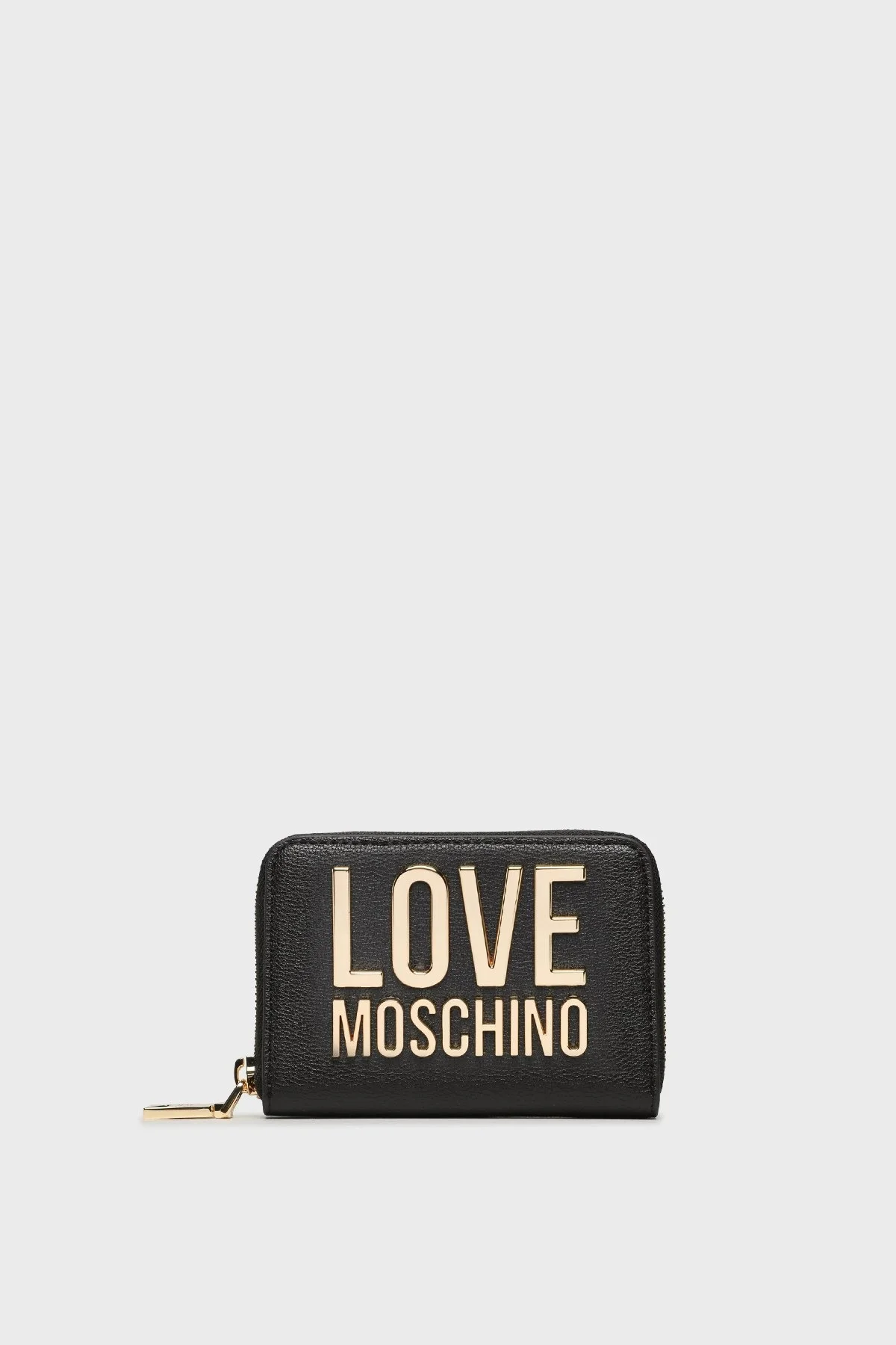 Love Moschino Logolu Çoklu Kart Yuvalı Fermuarlı Bayan Cüzdan JC5613PP1HLI0000 SİYAH - 1