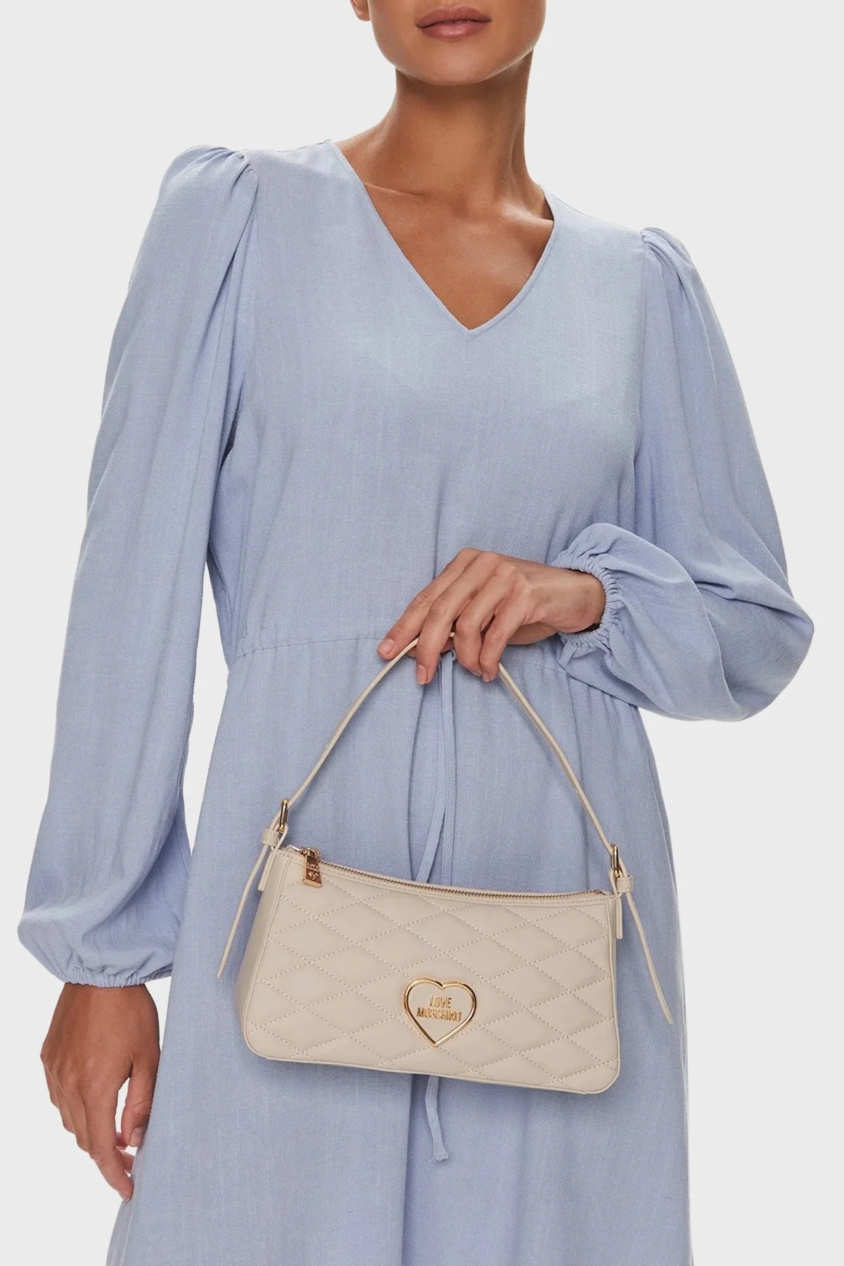 Love Moschino Logolu Deri Bayan Çanta JC4139PP1IL1011A BEJ - 2
