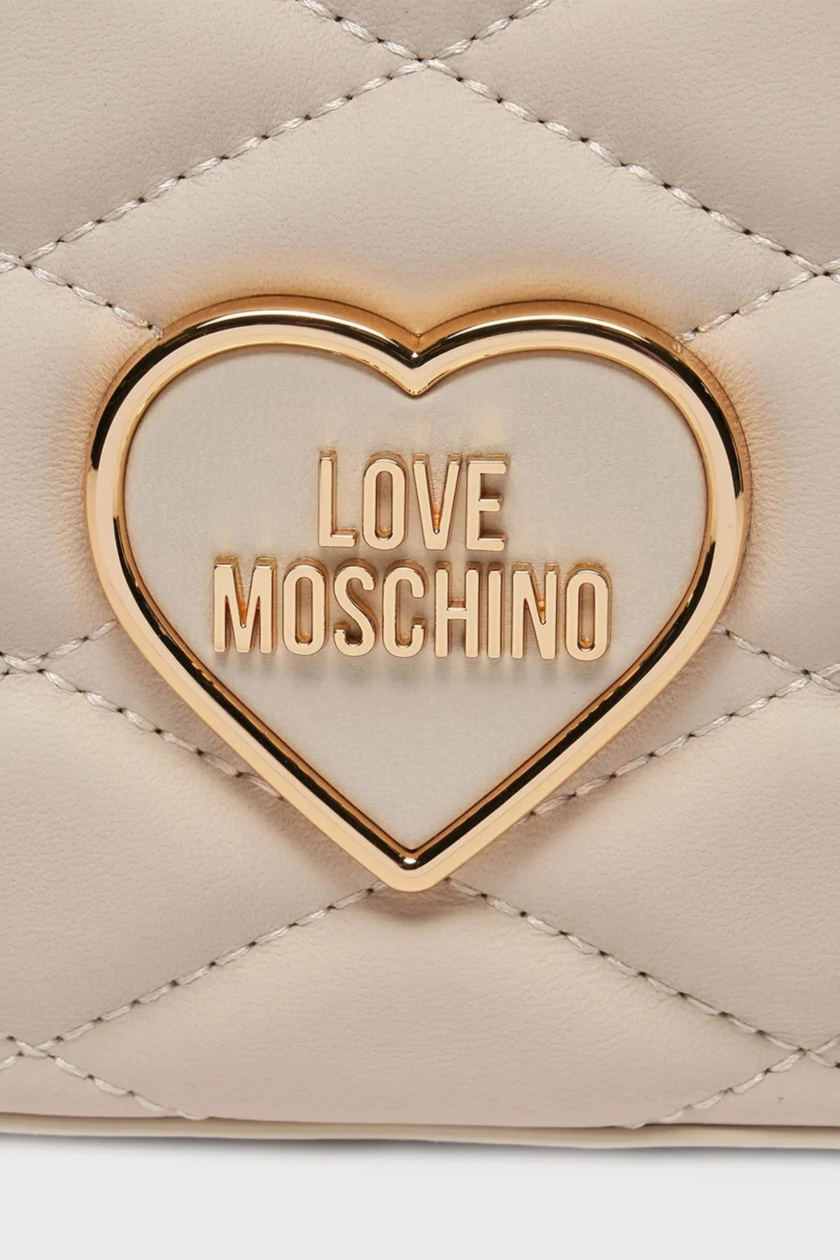 Love Moschino Logolu Deri Bayan Çanta JC4139PP1IL1011A BEJ - 5