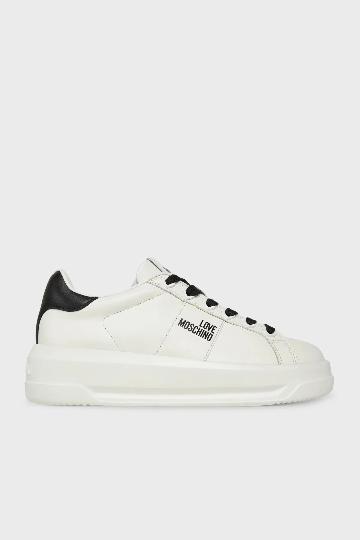 Love Moschino Logolu Deri Sneaker Bayan Ayakkabı JA15315G0NIA110A BEYAZ - 1