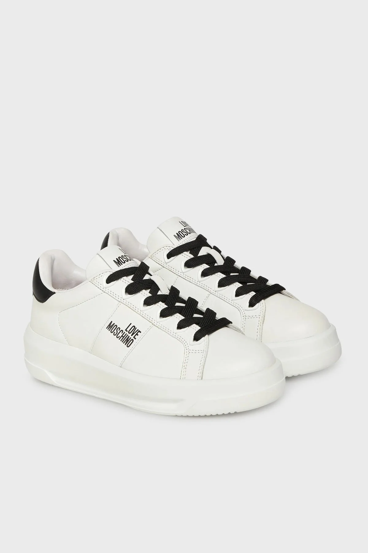 Love Moschino Logolu Deri Sneaker Bayan Ayakkabı JA15315G0NIA110A BEYAZ - 2