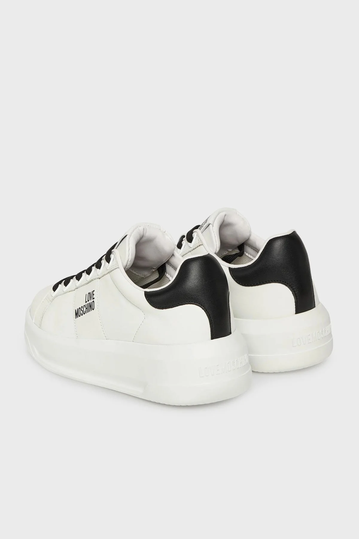 Love Moschino Logolu Deri Sneaker Bayan Ayakkabı JA15315G0NIA110A BEYAZ - 4