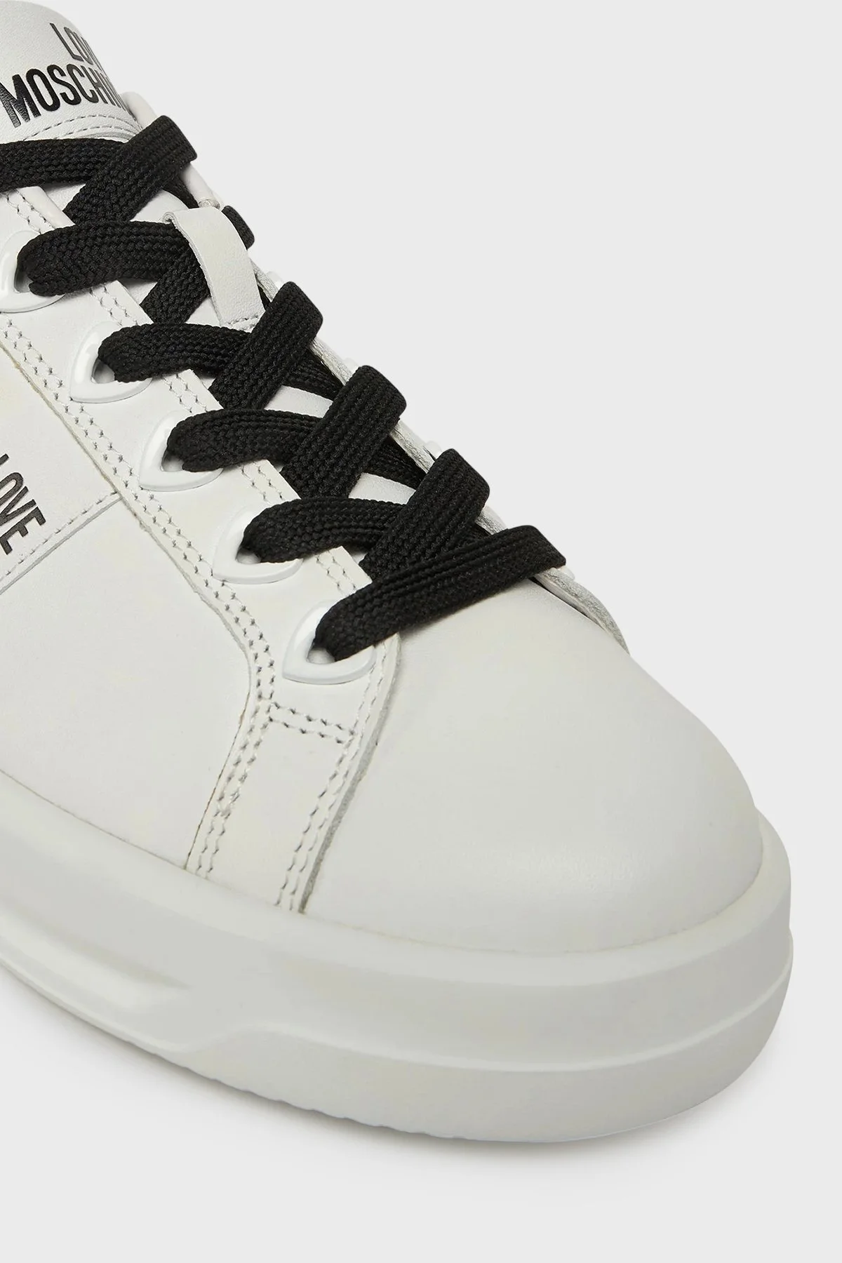 Love Moschino Logolu Deri Sneaker Bayan Ayakkabı JA15315G0NIA110A BEYAZ - 6