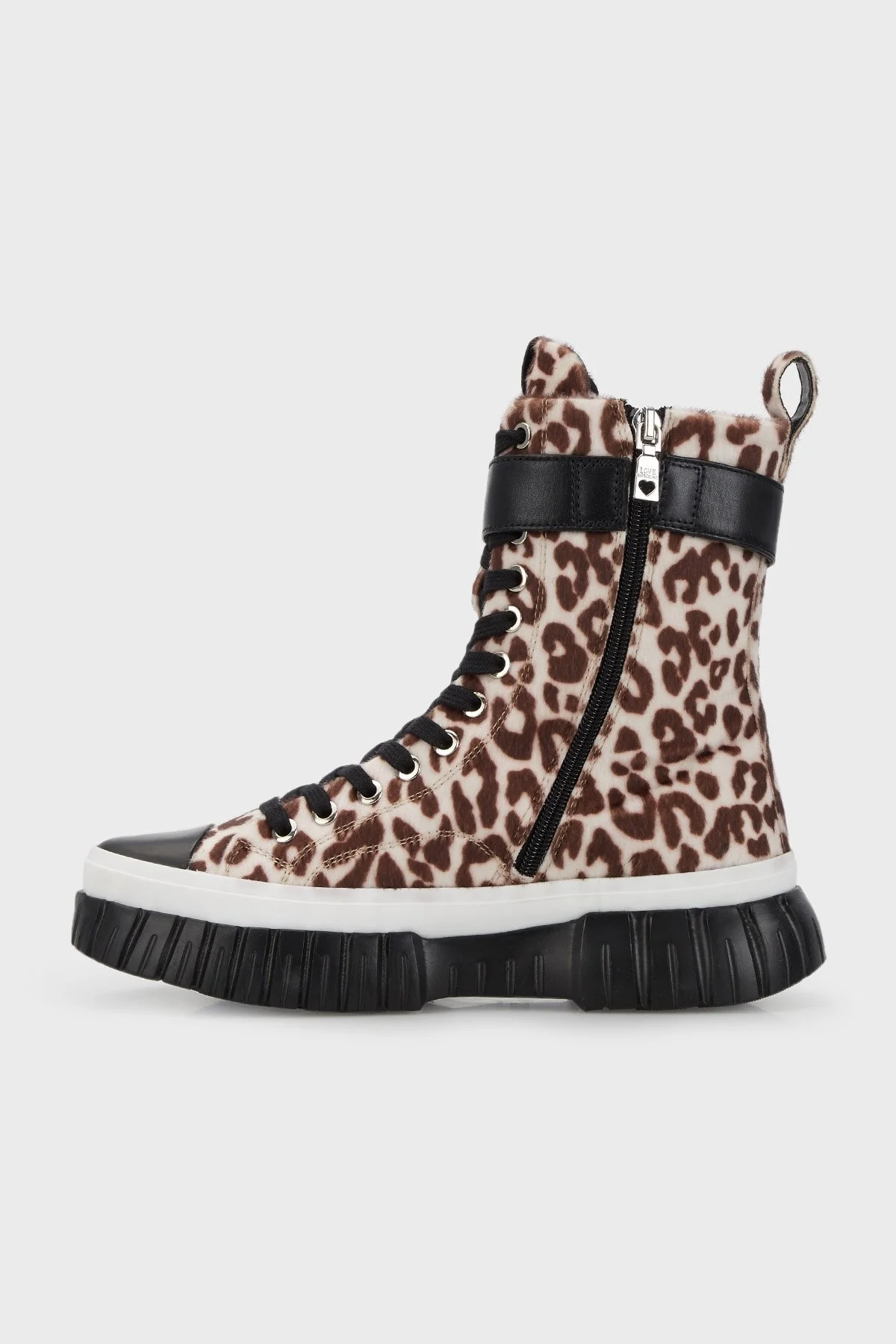 Love Moschino Logolu Desenli Kemerli Bayan Bot JA15645G1FIV0120 KAHVE - 2