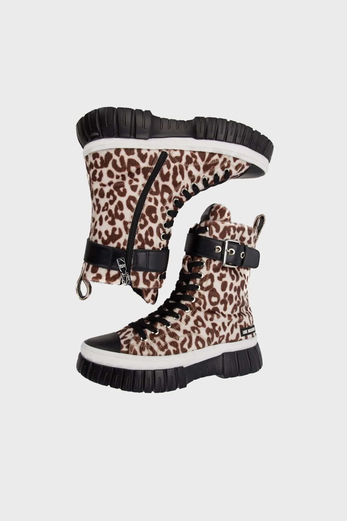 Love Moschino Logolu Desenli Kemerli Bayan Bot JA15645G1FIV0120 KAHVE - 5