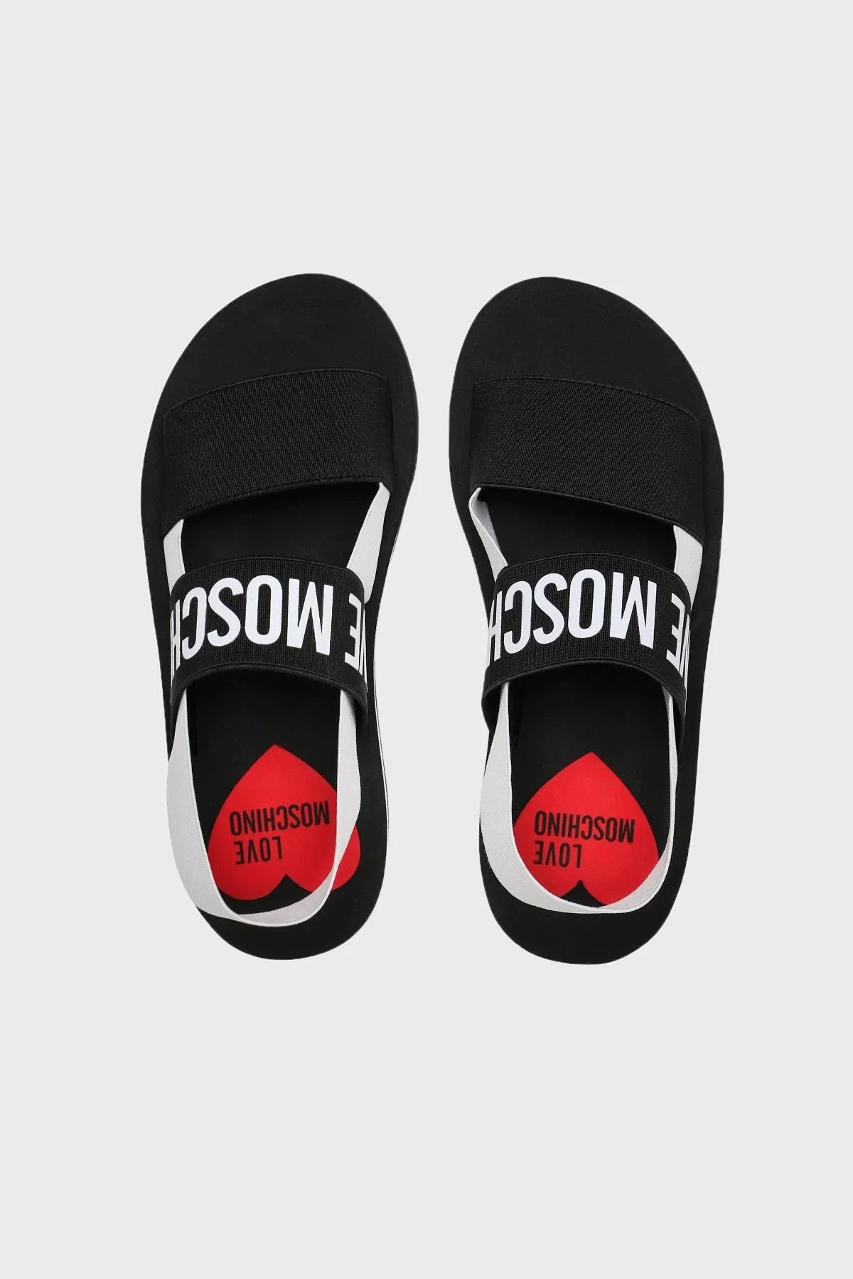 Love Moschino Logolu Düz Bayan Sandalet JA16033G0GJN400A SİYAH - 5