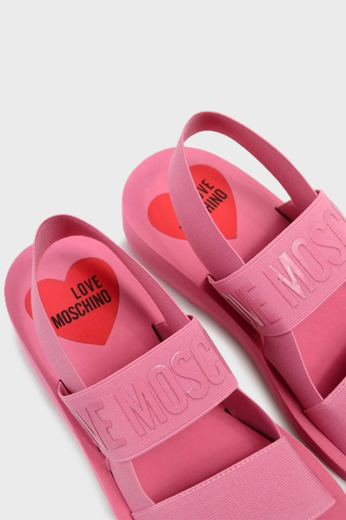 Love Moschino Logolu Düz Bayan Sandalet JA16033G0GJN7618 PEMBE - 6