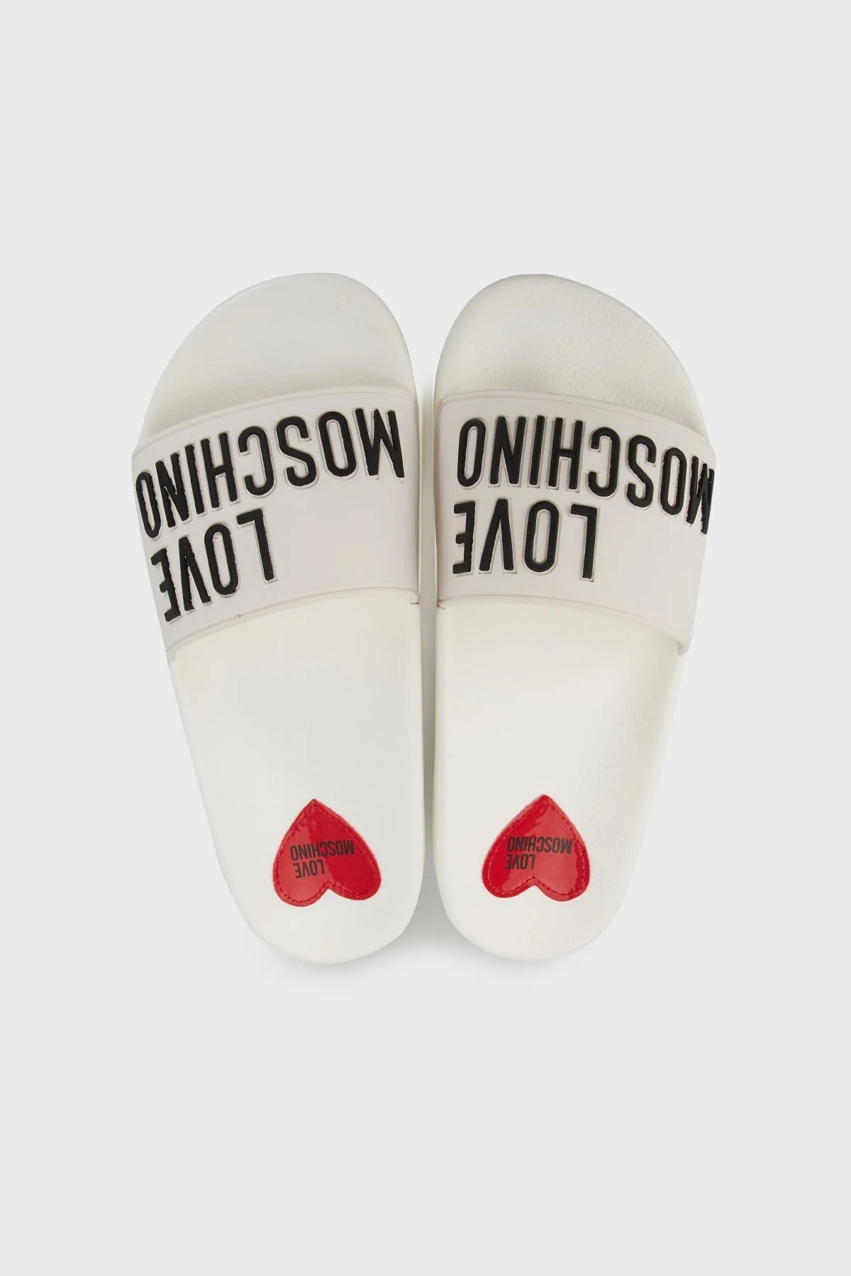 Love Moschino Logolu Düz Bayan Terlik JA28052G1MI14100 BEYAZ - 3
