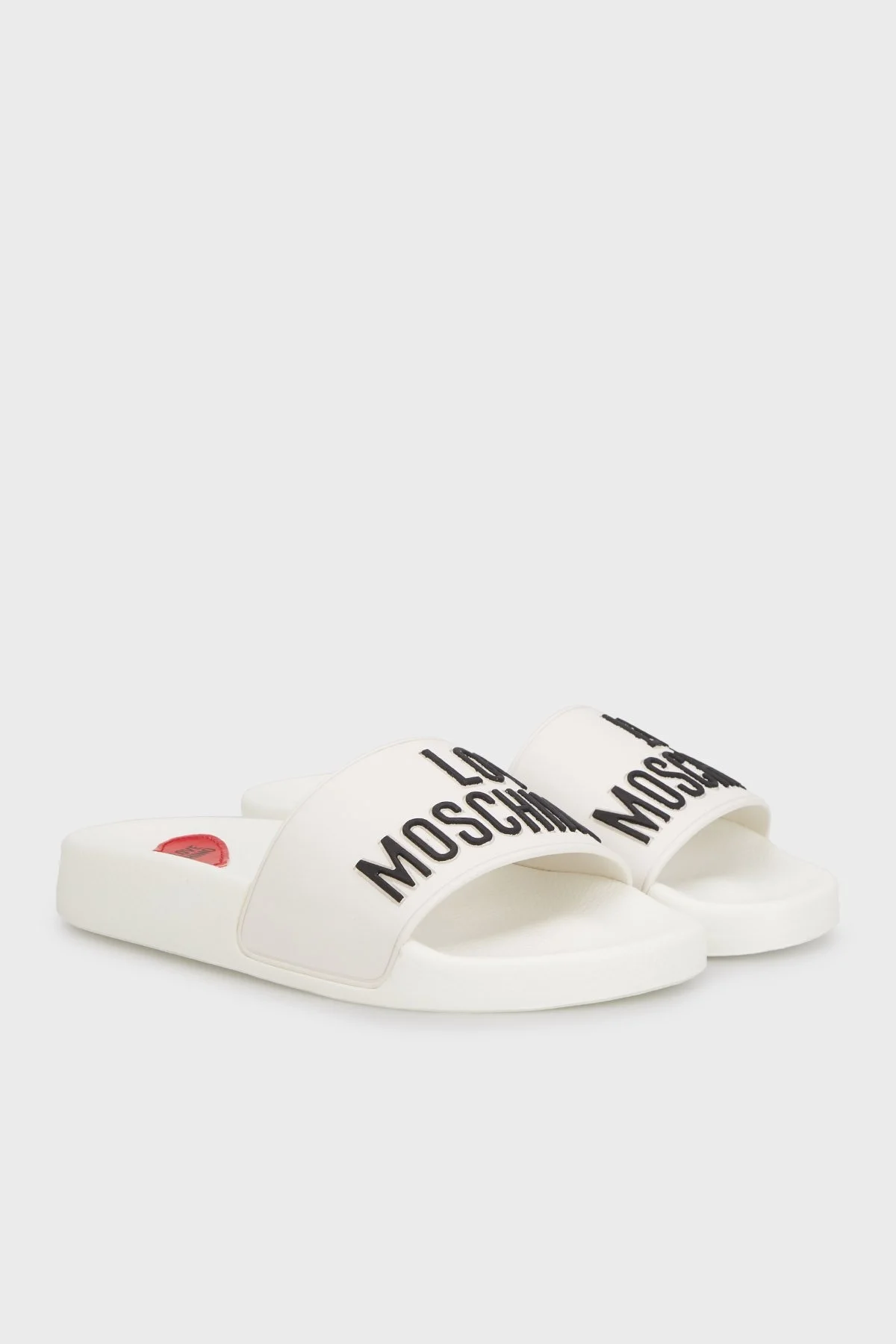 Love Moschino Logolu Düz Bayan Terlik JA28052G1MI14100 BEYAZ - 4