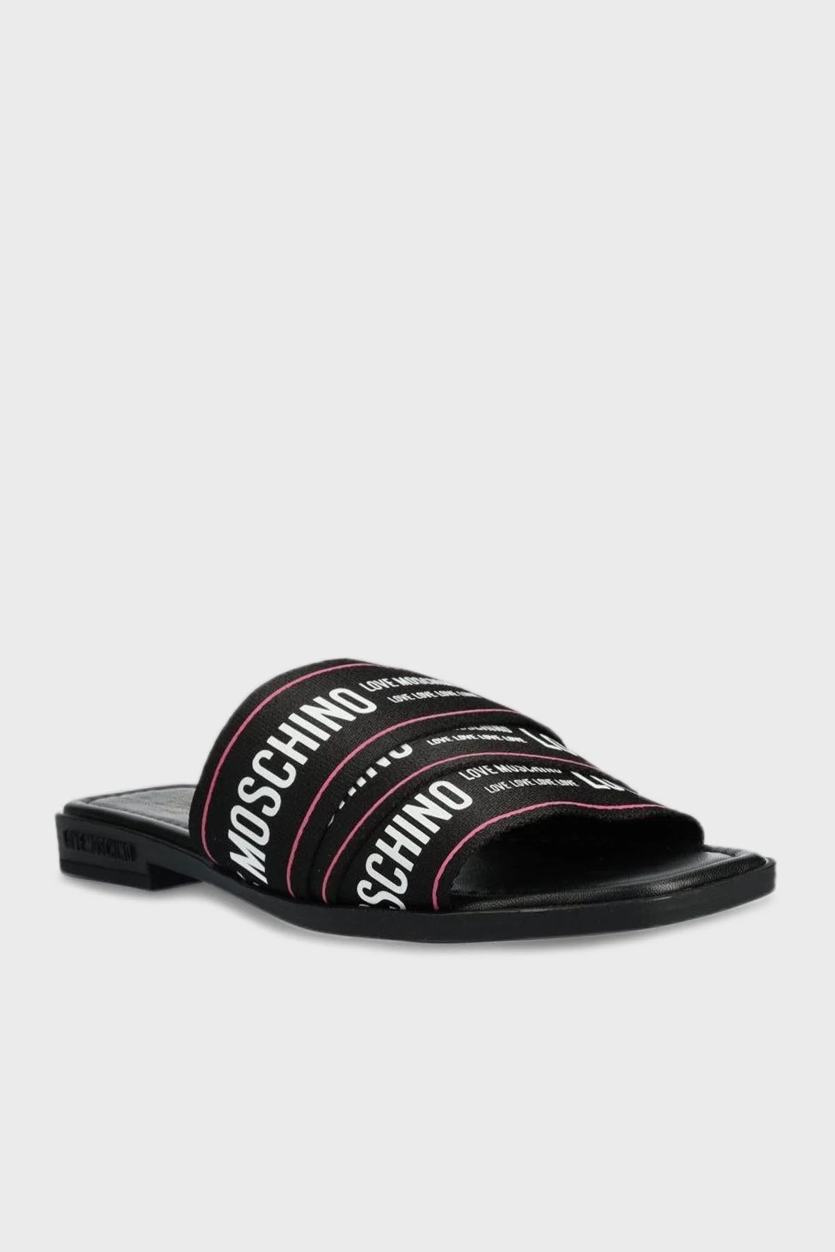 Love Moschino Logolu Düz Bayan Terlik JA28412G0GIX600A SİYAH - 3