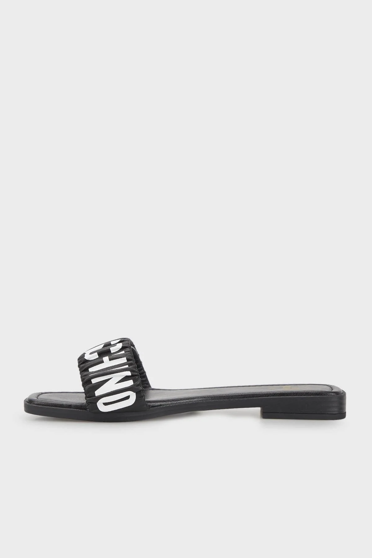 Love Moschino Logolu Düz Deri Bayan Terlik JA28382G0GIE0000 SİYAH - 2