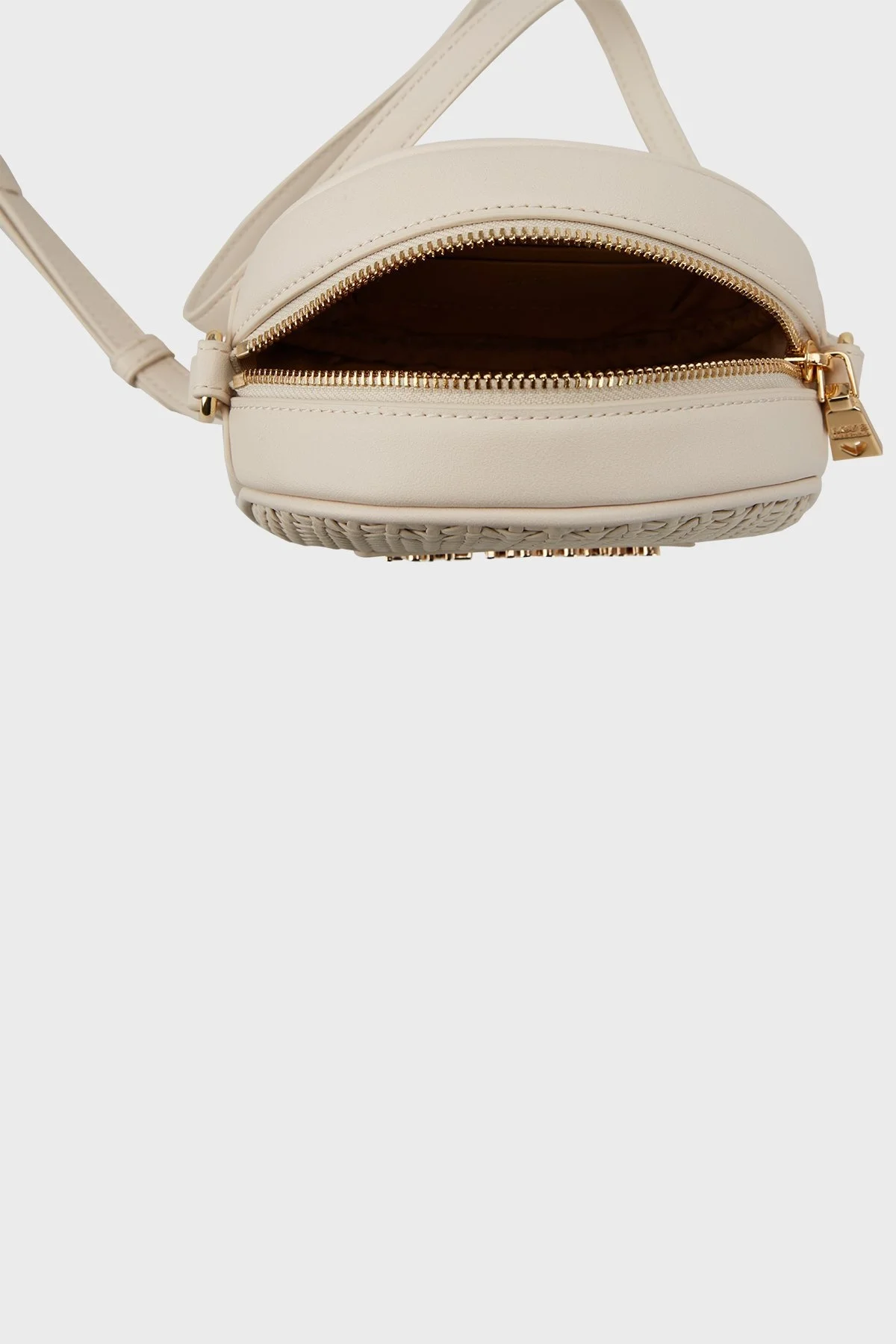 Love Moschino Logolu Fermuarlı Ayarlanabilir Askılı Bayan Çanta JC4321PP0GKZ111A BEJ - 4