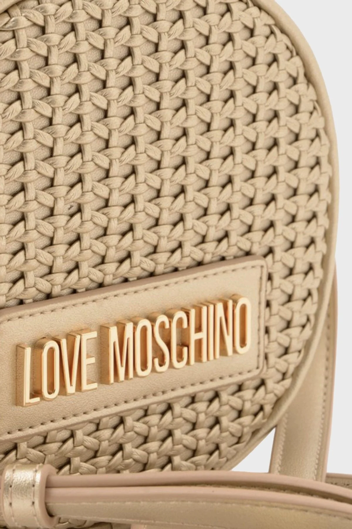 Love Moschino Logolu Fermuarlı Ayarlanabilir Askılı Bayan Çanta JC4321PP0GKZ190B GOLD - 7
