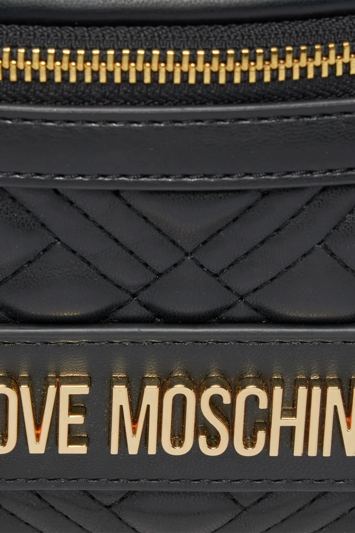 Love Moschino Logolu Fermuarlı Bayan Bel Çantası JC4003PP1ILA0000 SİYAH - 2
