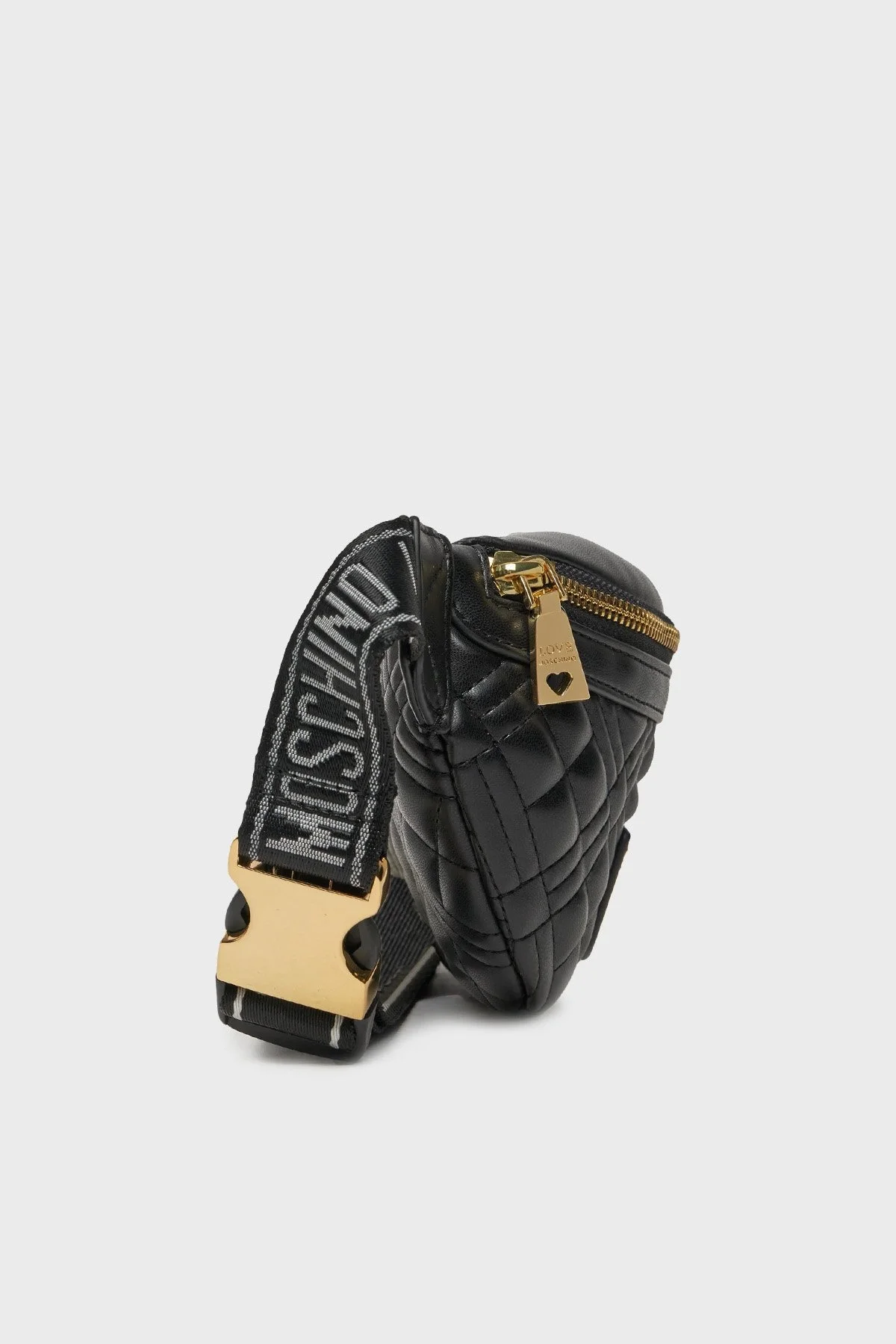 Love Moschino Logolu Fermuarlı Bayan Bel Çantası JC4003PP1ILA0000 SİYAH - 3