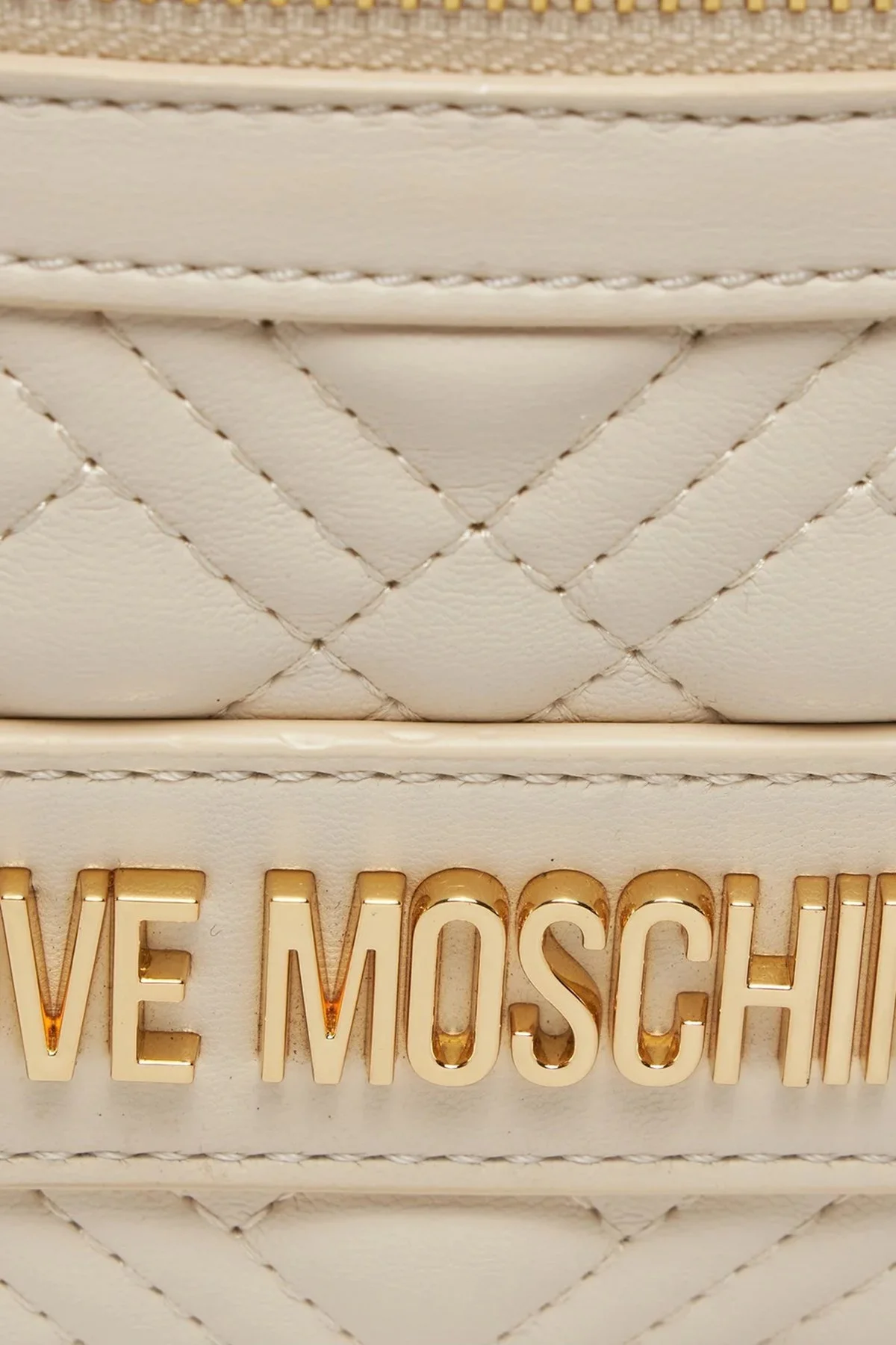 Love Moschino Logolu Fermuarlı Bayan Bel Çantası JC4003PP1ILA0110 BEJ - 4