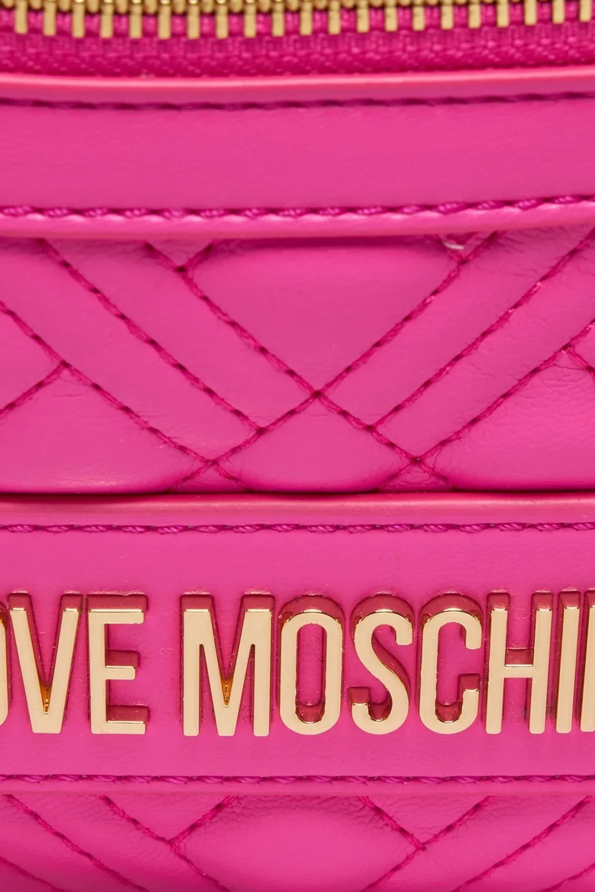 Love Moschino Logolu Fermuarlı Bayan Bel Çantası JC4003PP1ILA0615 FUŞYA - 4