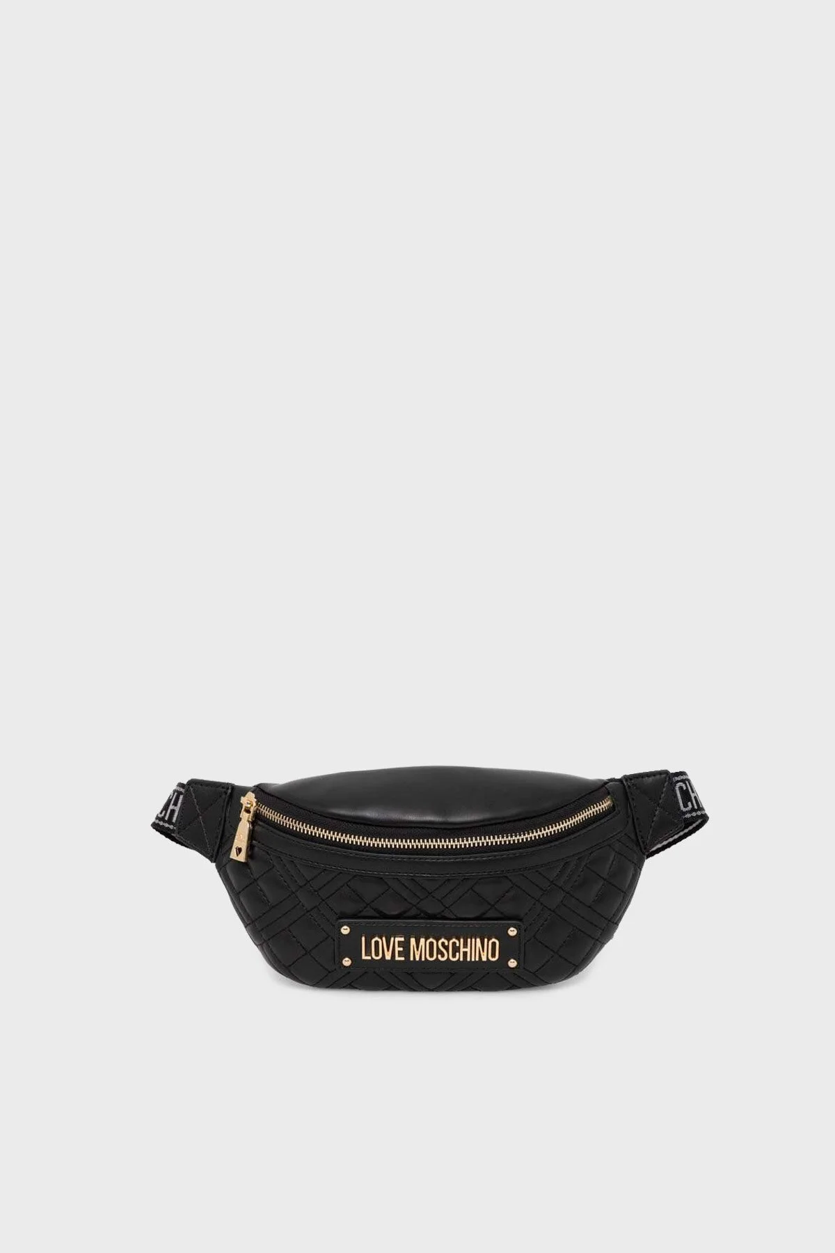 Love Moschino Logolu Fermuarlı Bayan Bel Çantası JC4003PP1LLA0000 SİYAH - 1