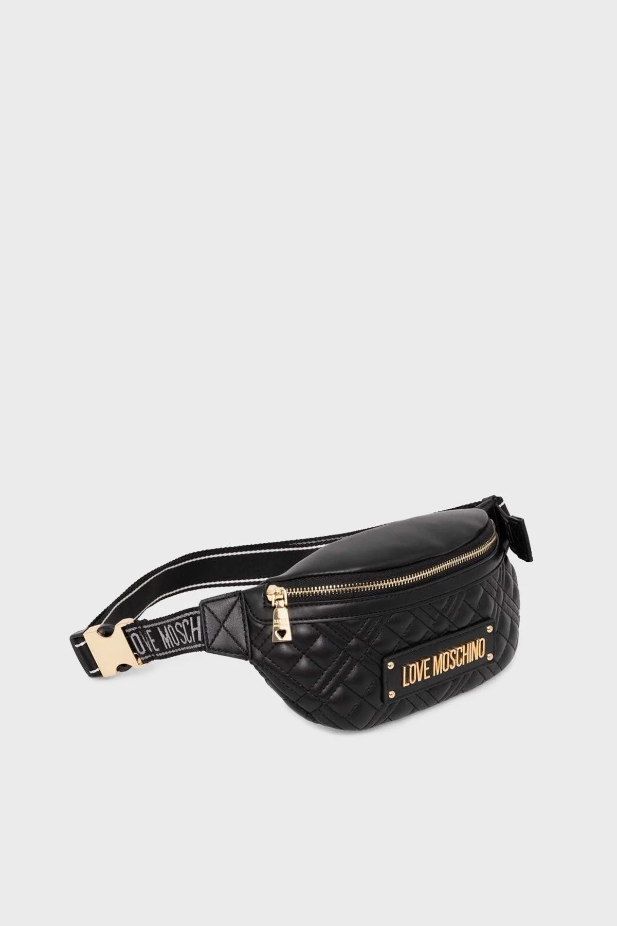 Love Moschino Logolu Fermuarlı Bayan Bel Çantası JC4003PP1LLA0000 SİYAH - 2