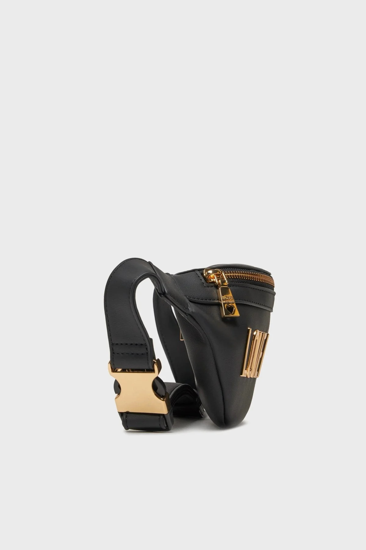 Love Moschino Logolu Fermuarlı Bayan Bel Çantası JC4195PP1IKD0000 SİYAH - 3