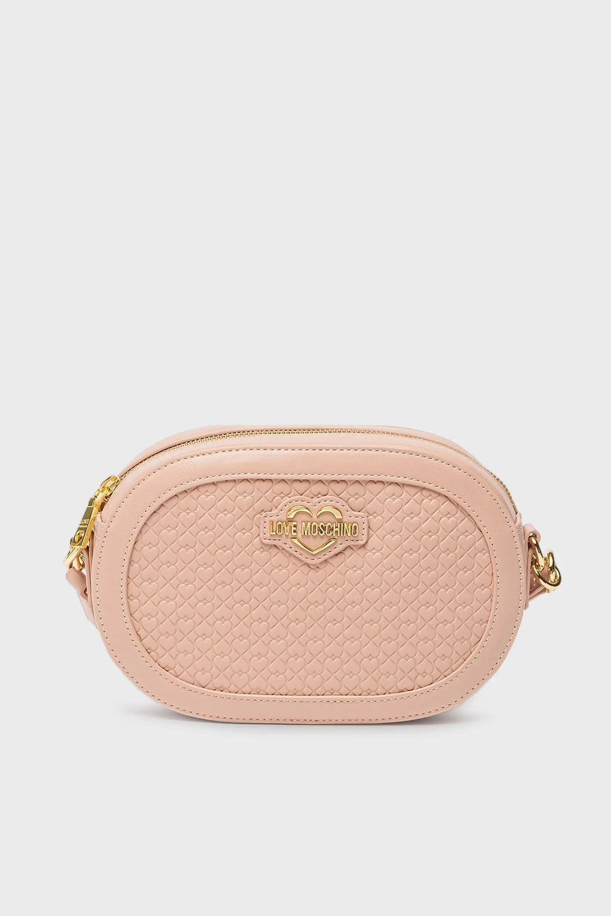 Love Moschino Logolu Fermuarlı Bayan Çanta JC4357PP0FKF0601 PUDRA - 1