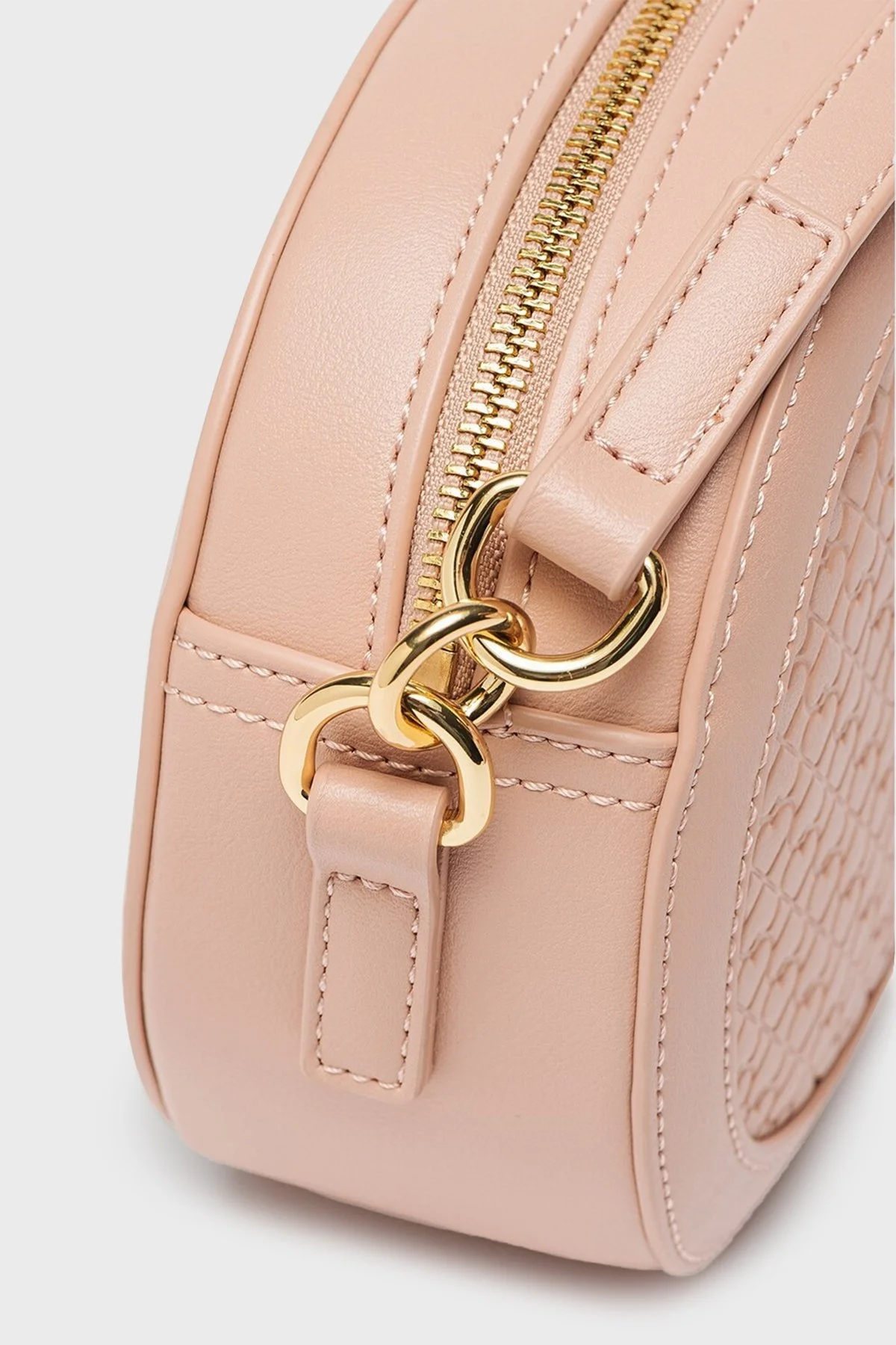 Love Moschino Logolu Fermuarlı Bayan Çanta JC4357PP0FKF0601 PUDRA - 3