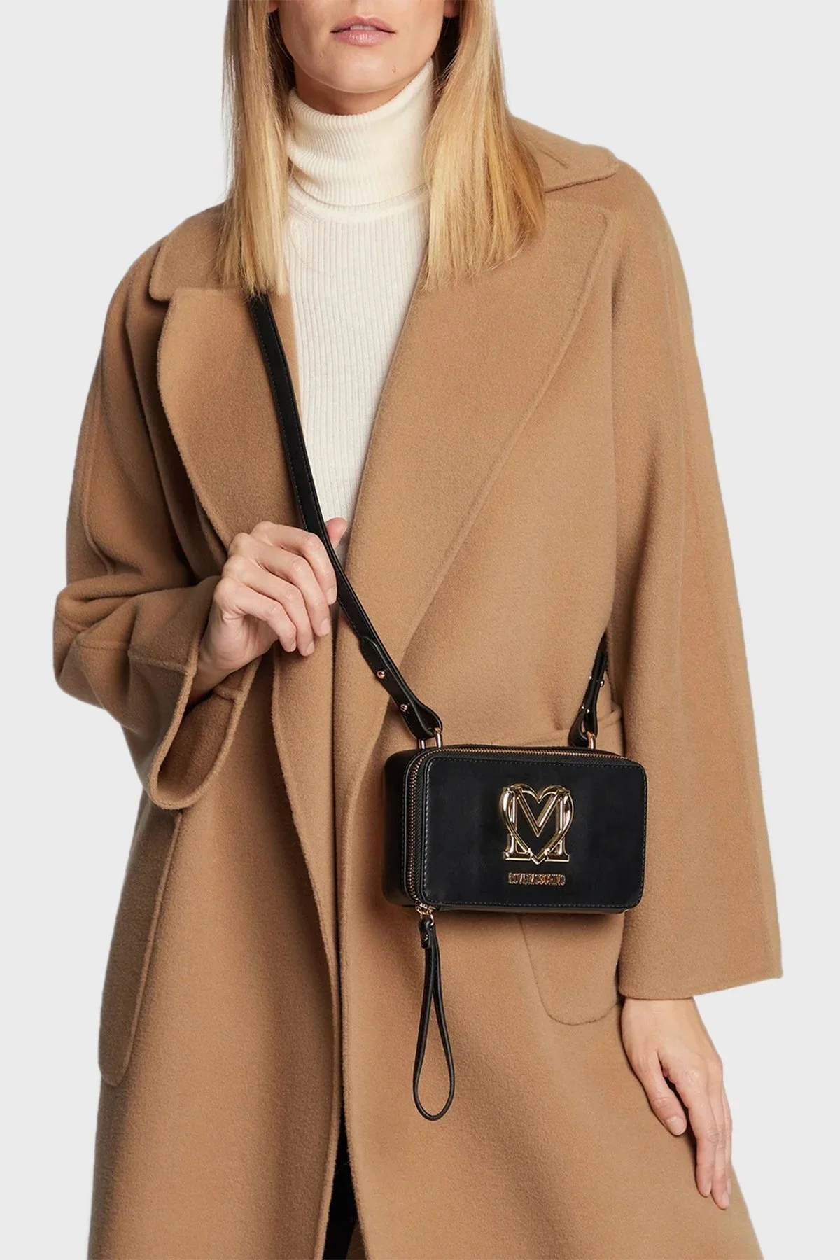 Love Moschino Logolu Fermuarlı Bayan Çanta JC4411PP0FKQ0000 SİYAH - 2