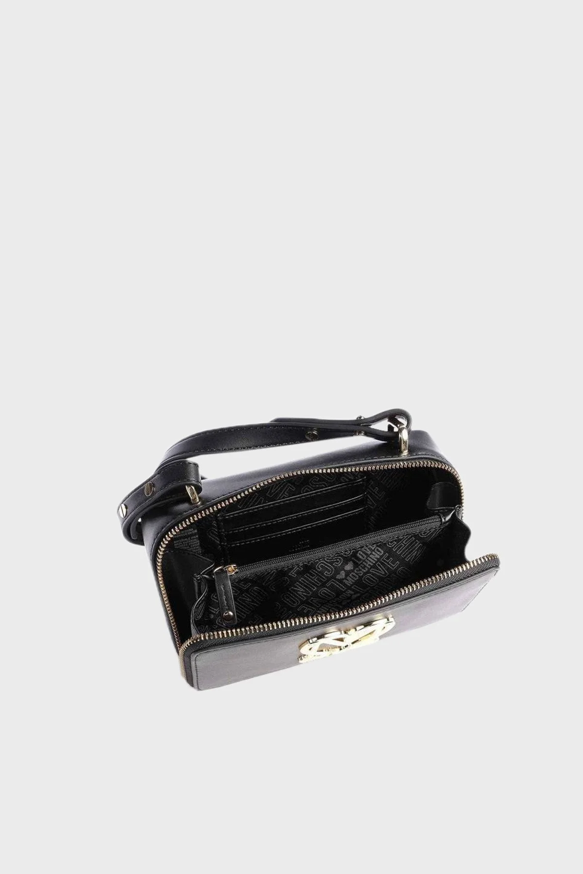 Love Moschino Logolu Fermuarlı Bayan Çanta JC4411PP0FKQ0000 SİYAH - 5