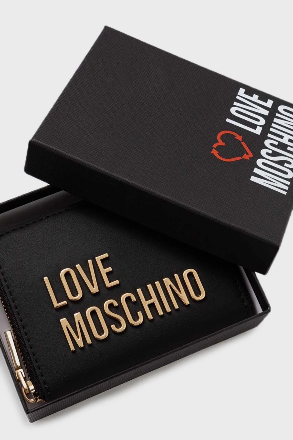 Love Moschino Logolu Fermuarlı Bayan Cüzdan JC5613PP1LKD0000 SİYAH - 2