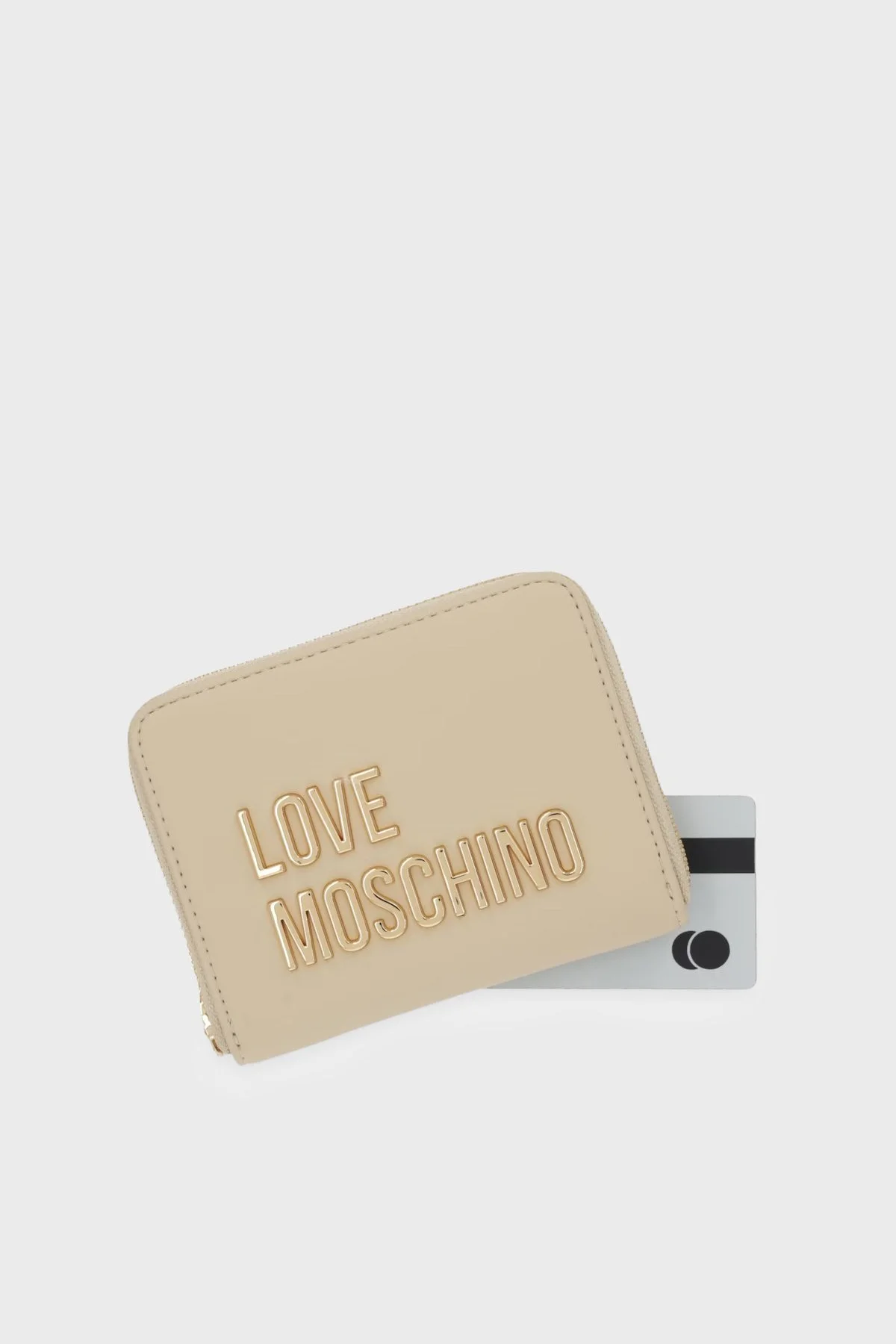 Love Moschino Logolu Fermuarlı Bayan Cüzdan JC5613PP1OKD0129 BEJ - 4