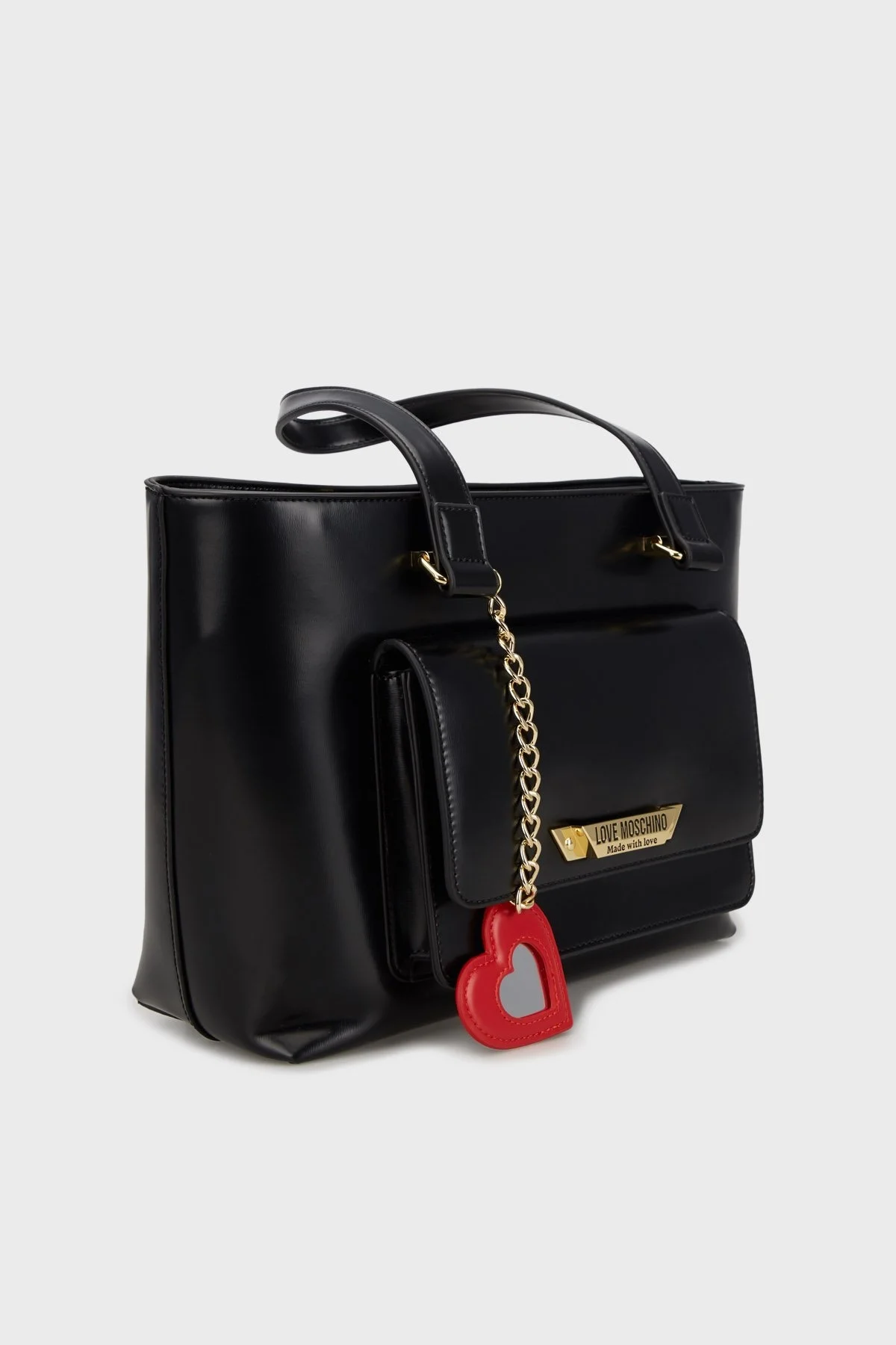 Love Moschino Logolu Fermuarlı Büyük Bayan Çanta JC4141PP1LLM1000 SİYAH - 8