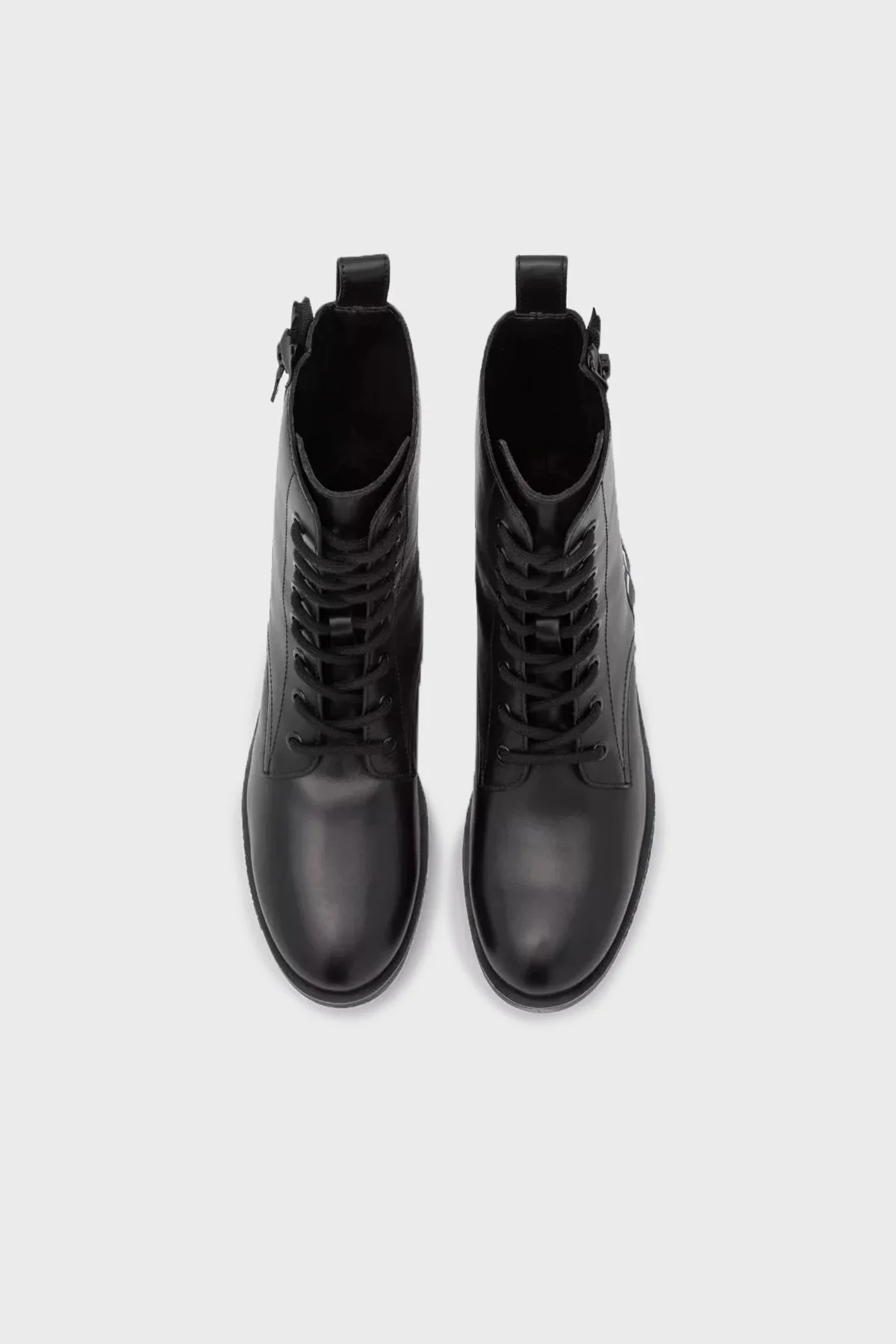 Love Moschino Logolu Fermuarlı Deri Bayan Bot S JA24184G1DIA0000 SİYAH - 5