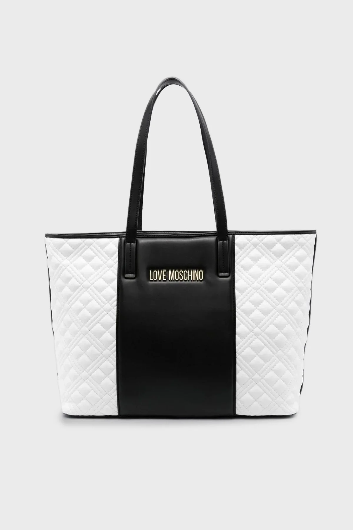 Love Moschino Logolu Fermuarlı Kapitone Bayan Çanta JC4166PP0HKV112A SİYAH - 1