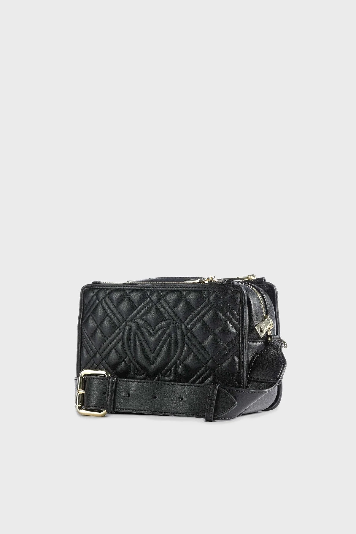 Love Moschino Logolu Fermuarlı Kapitone Bayan Çanta JC4254PP0GLA0000 SİYAH - 2