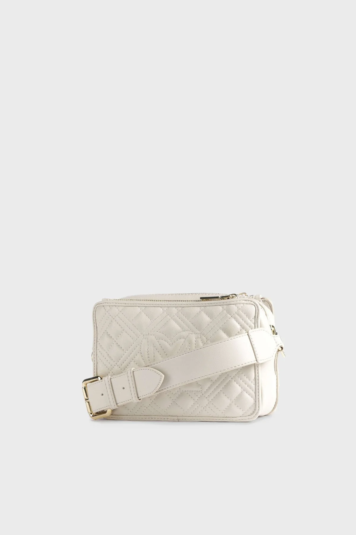 Love Moschino Logolu Fermuarlı Kapitone Bayan Çanta JC4254PP0GLA0103 BEJ - 3