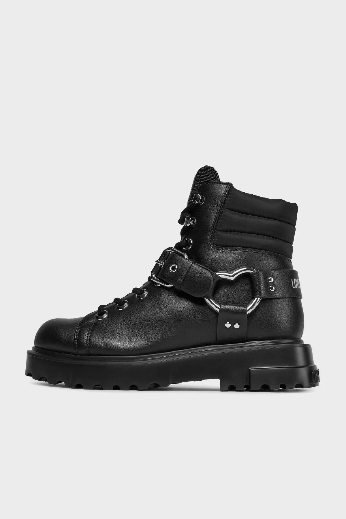 Love Moschino Logolu Hakiki Deri Bayan Bot JA21144G0HIA900A SİYAH - 3