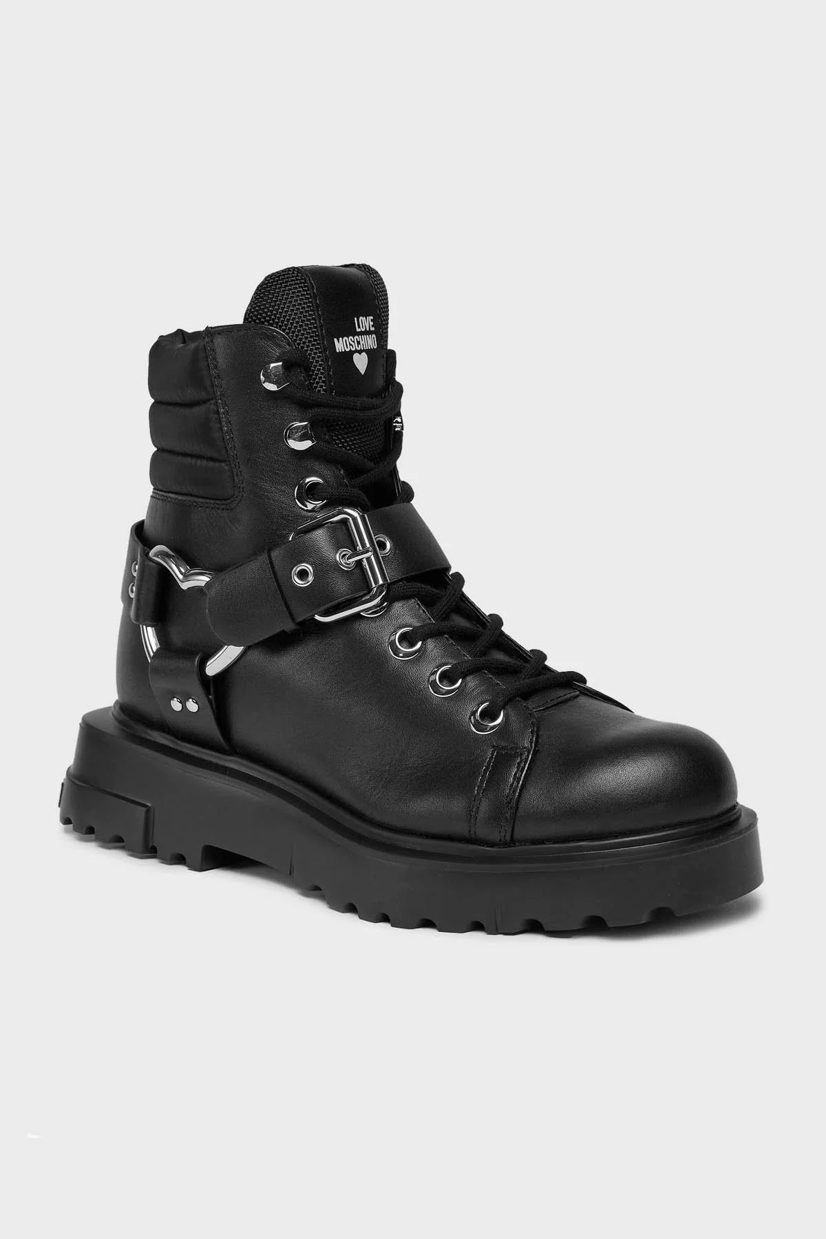 Love Moschino Logolu Hakiki Deri Bayan Bot JA21144G0HIA900A SİYAH - 7