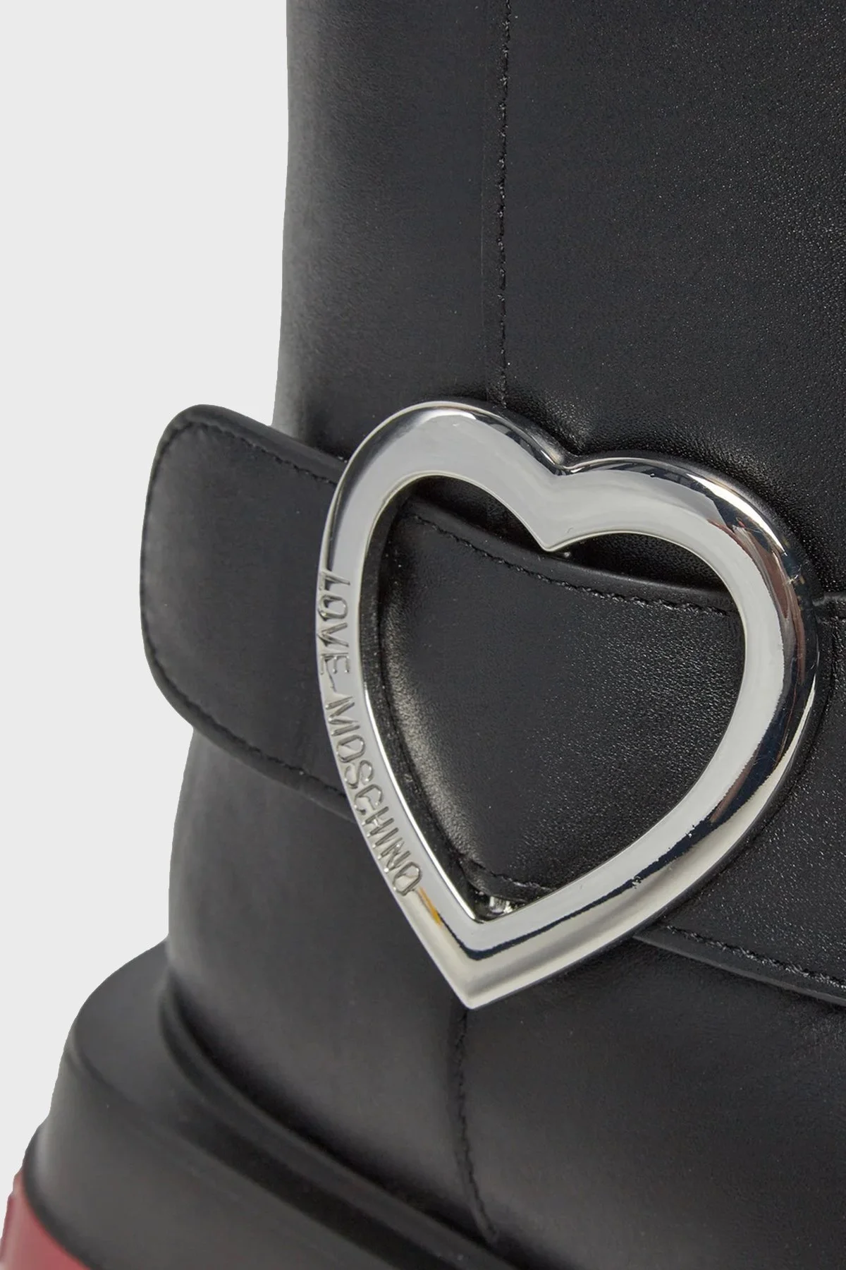 Love Moschino Logolu Hakiki Deri Bayan Bot JA24304G0HIA000A SİYAH - 5