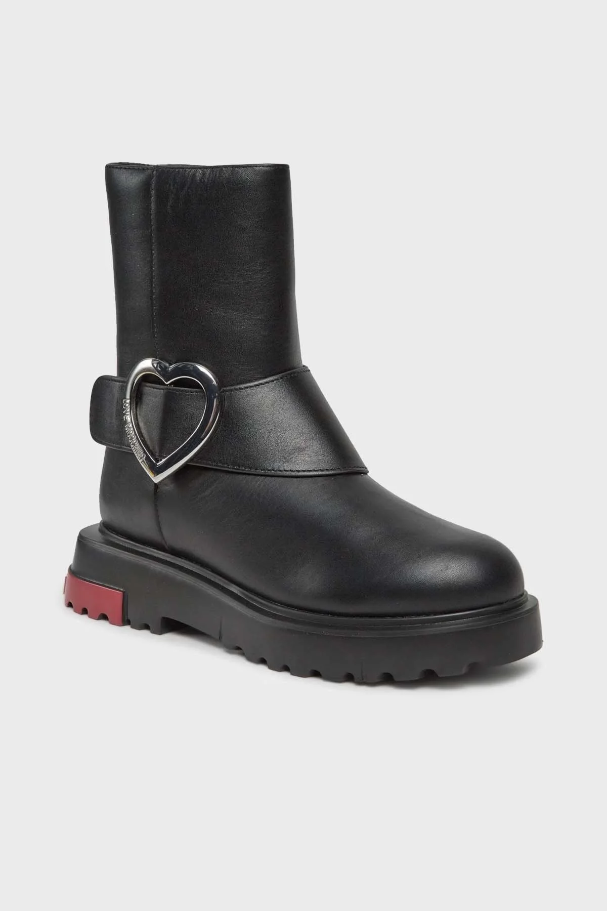 Love Moschino Logolu Hakiki Deri Bayan Bot JA24304G0HIA000A SİYAH - 6