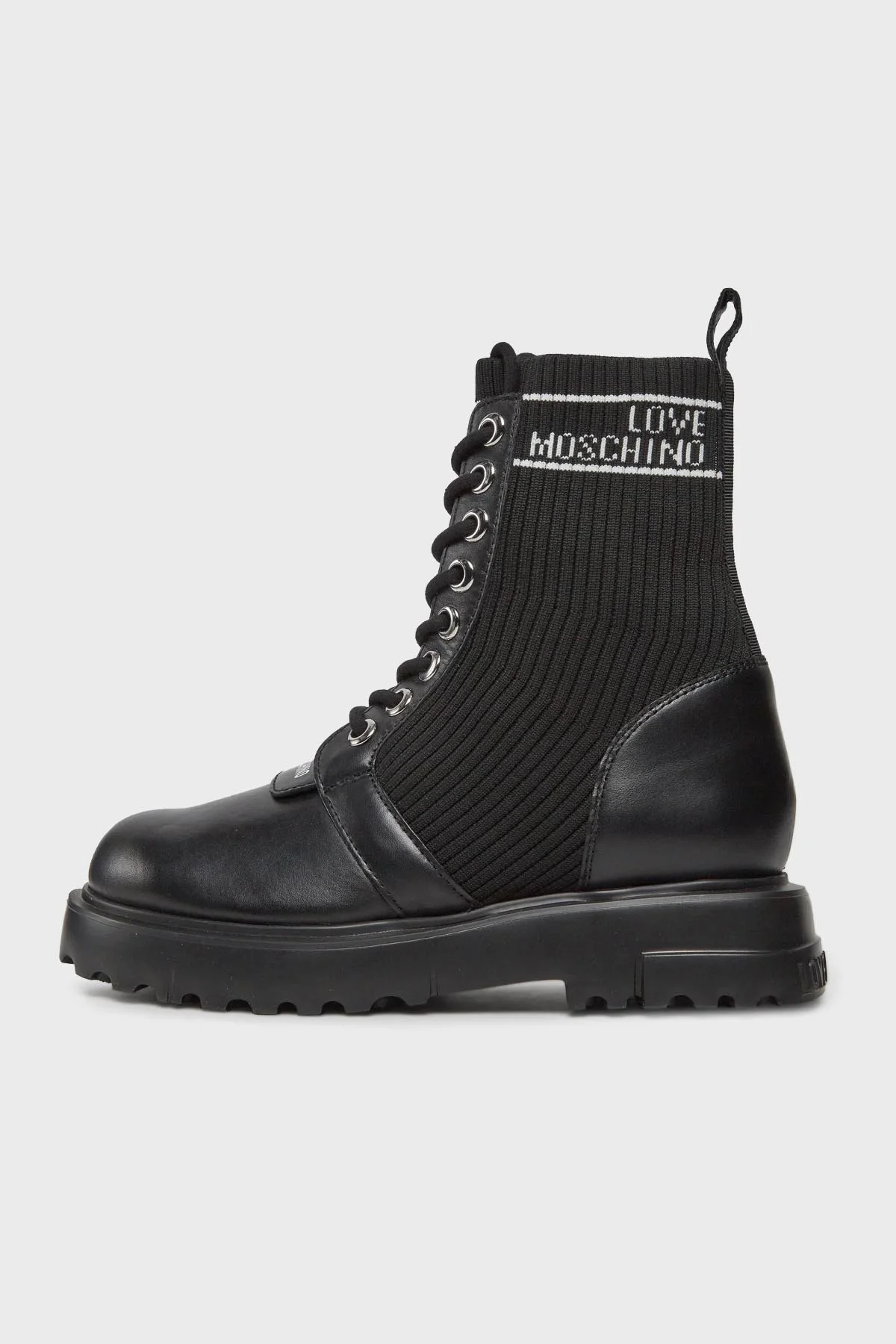 Love Moschino Logolu Hakiki Deri Bayan Bot JA24324G0HIY600A SİYAH - 3