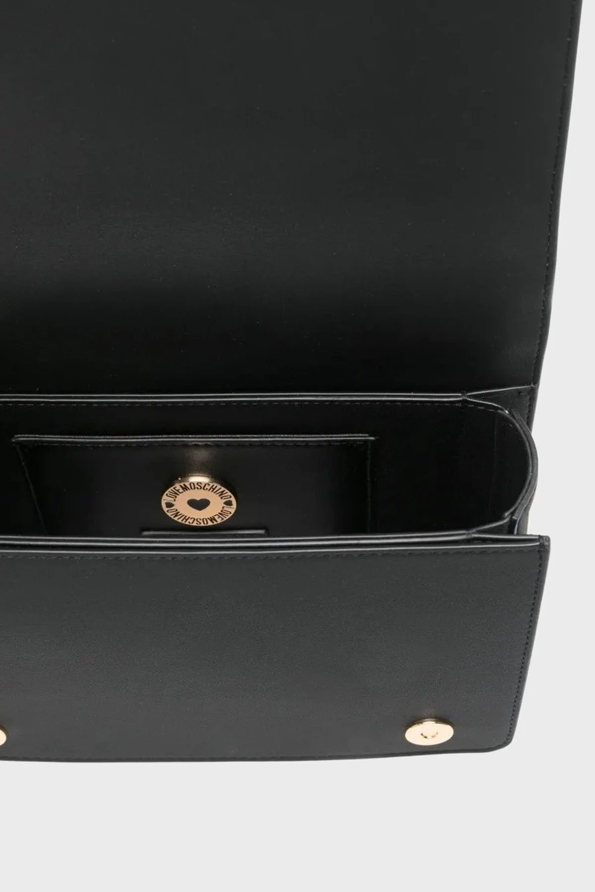 Love Moschino Logolu Hakiki Deri Karışımlı Zincir Askılı Bayan Çanta JC4288PP1NL1400A SİYAH - 4