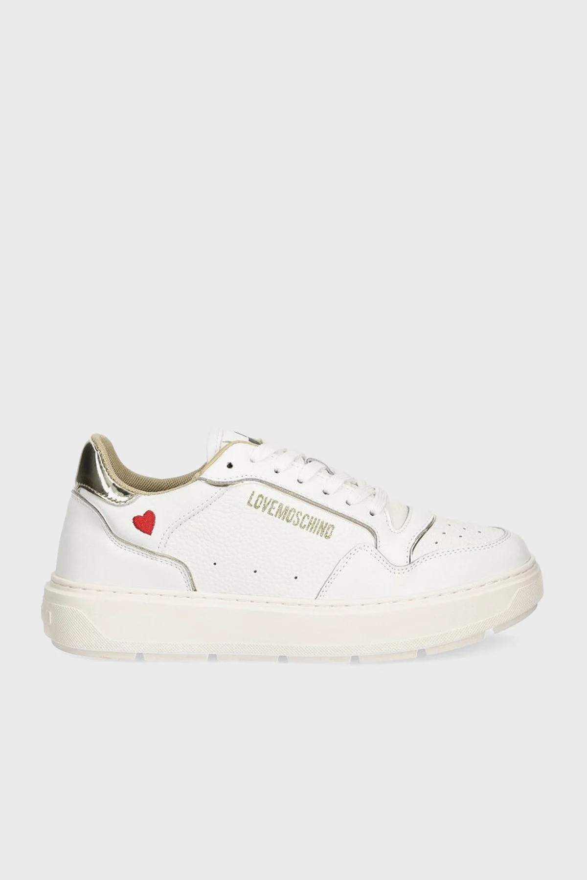 Love Moschino Logolu Kalın Taban Sneaker Bayan Ayakkabı JA15144G1LJC210A BEYAZ - 1