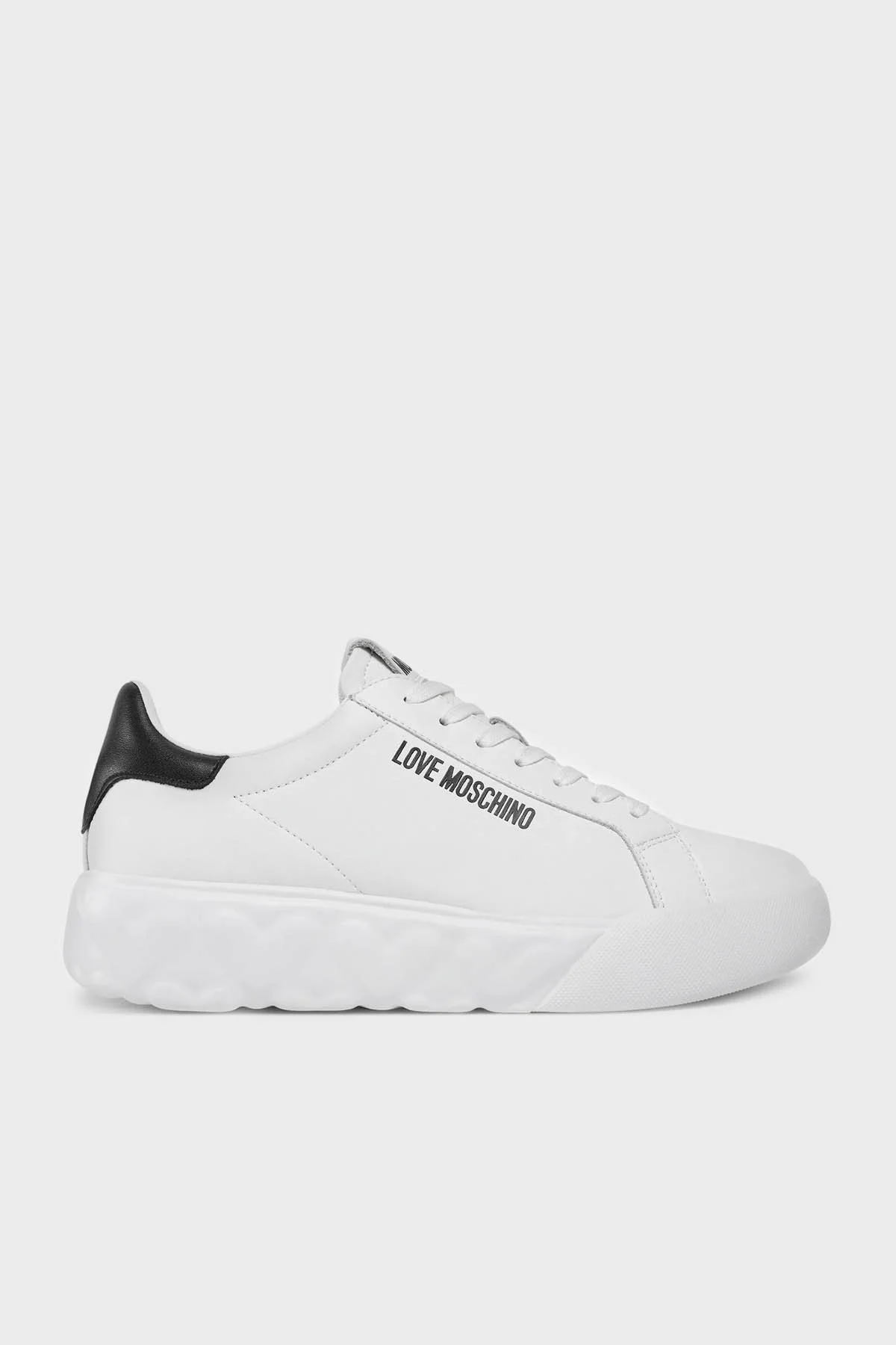 Love Moschino Logolu Kalın Tabanlı Deri Sneaker Bayan Ayakkabı JA15034G1IIA110A BEYAZ - 7