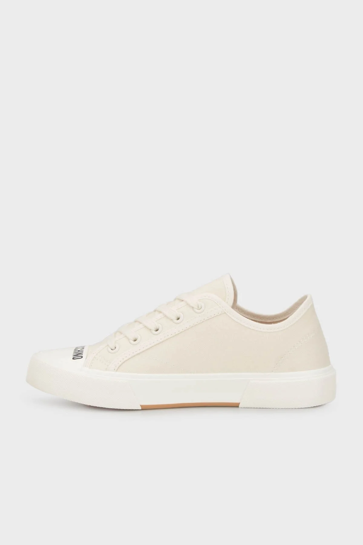 Love Moschino Logolu Kanvas Sneaker Bayan Ayakkabı JA15112G1IJP0102 BEJ - 2