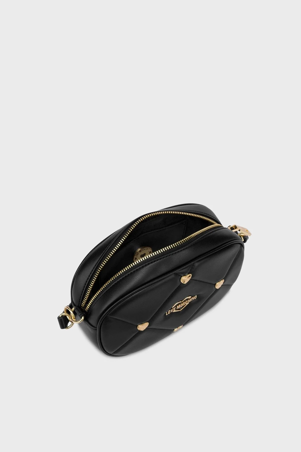 Love Moschino Logolu Kapitone Bayan Çanta JC4085PP1GLZ0000 SİYAH - 3