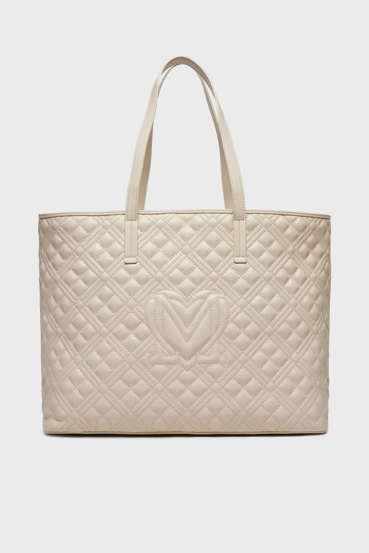 Love Moschino Logolu Kapitone Bayan Çanta JC4166PP0ILA0110 TAŞ - 4