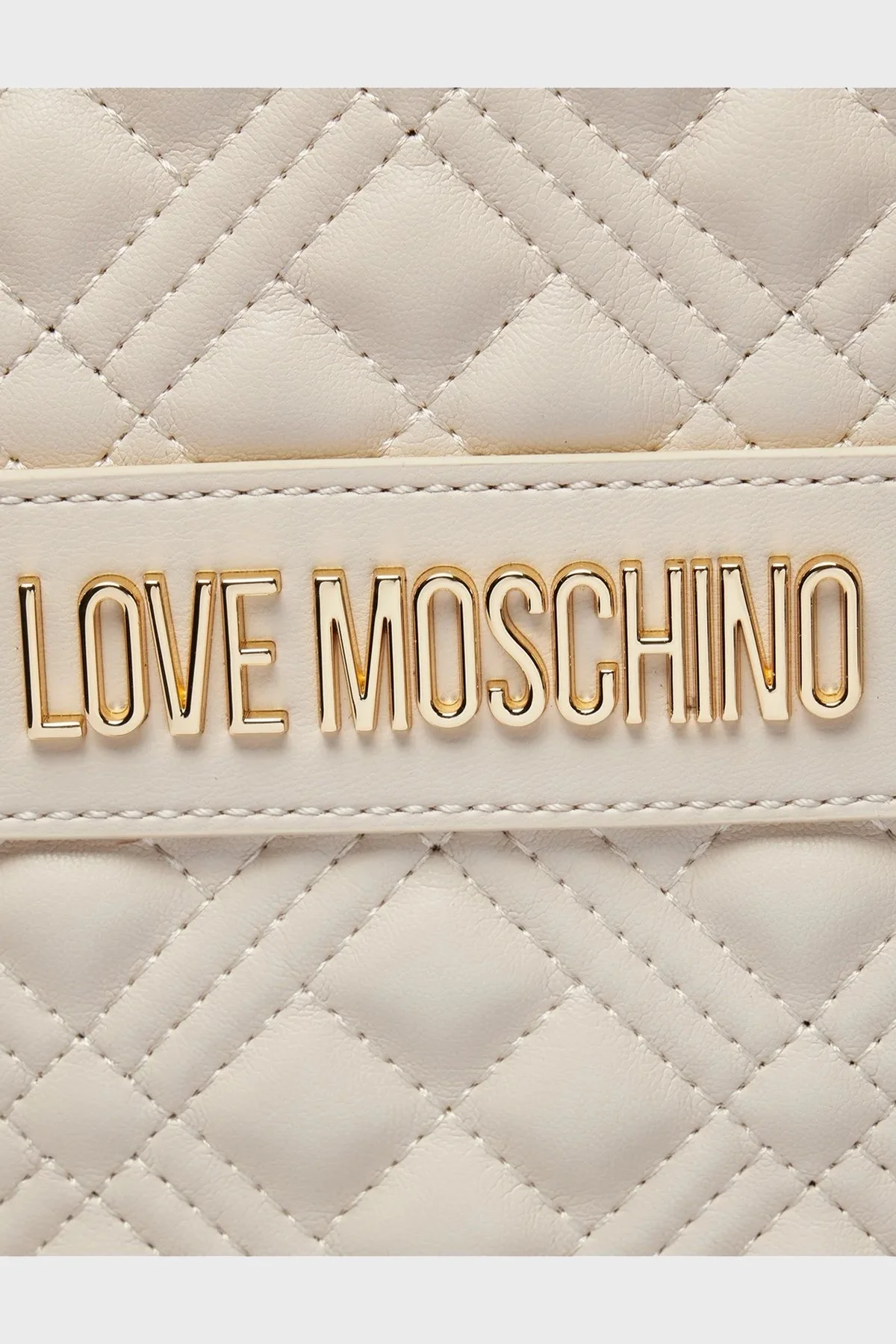 Love Moschino Logolu Kapitone Bayan Çanta JC4166PP0ILA0110 TAŞ - 5